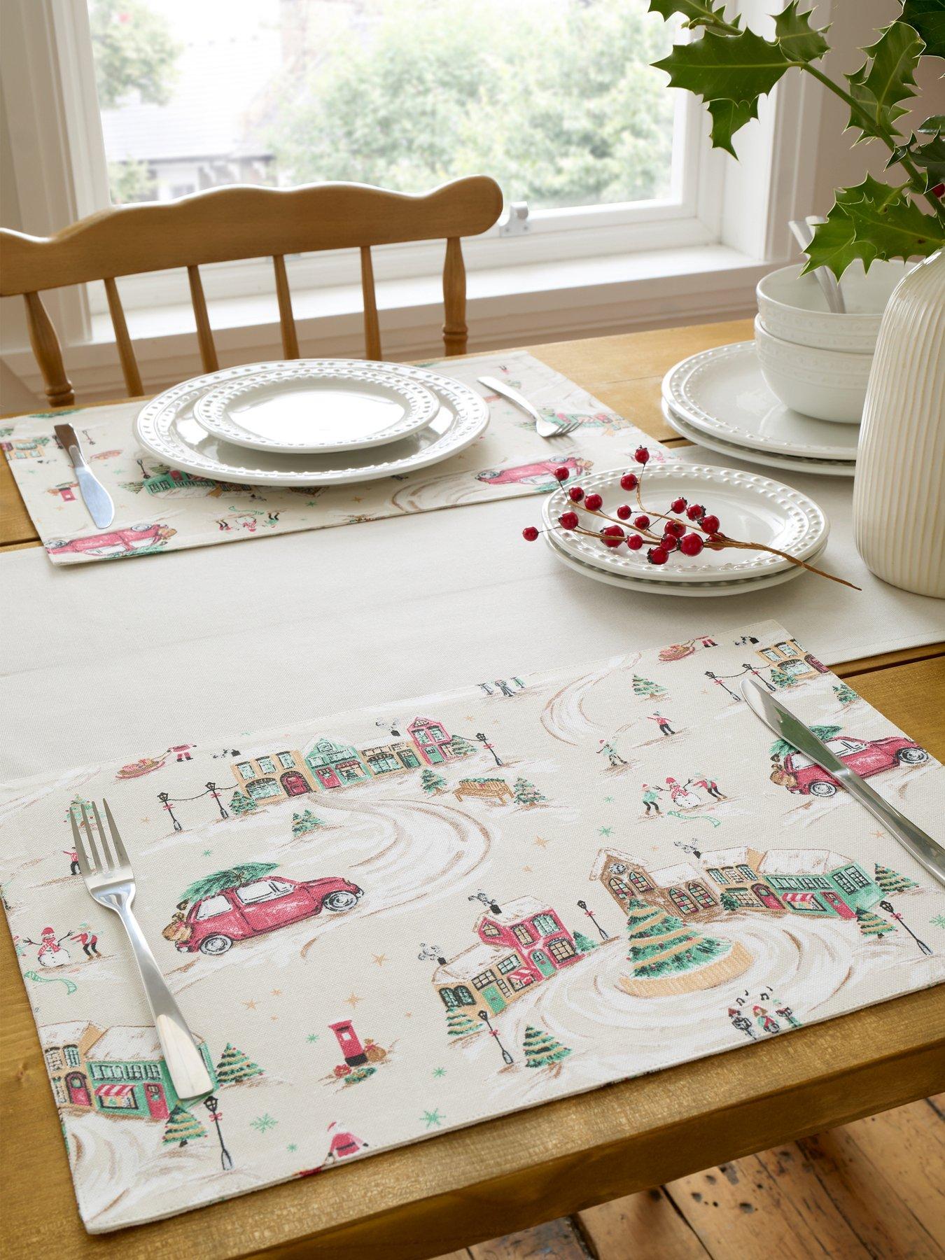 undefined Christmas Town Placemat 4pk