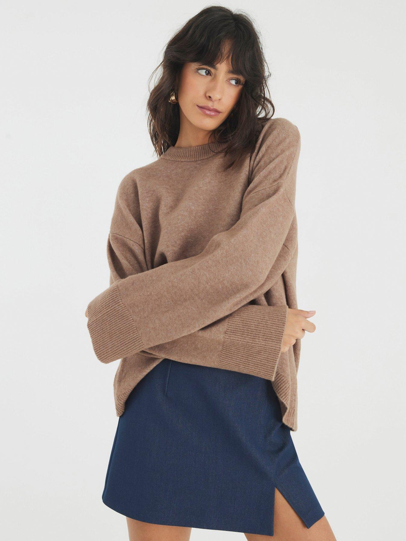 undefined Crew Jumper - Brown