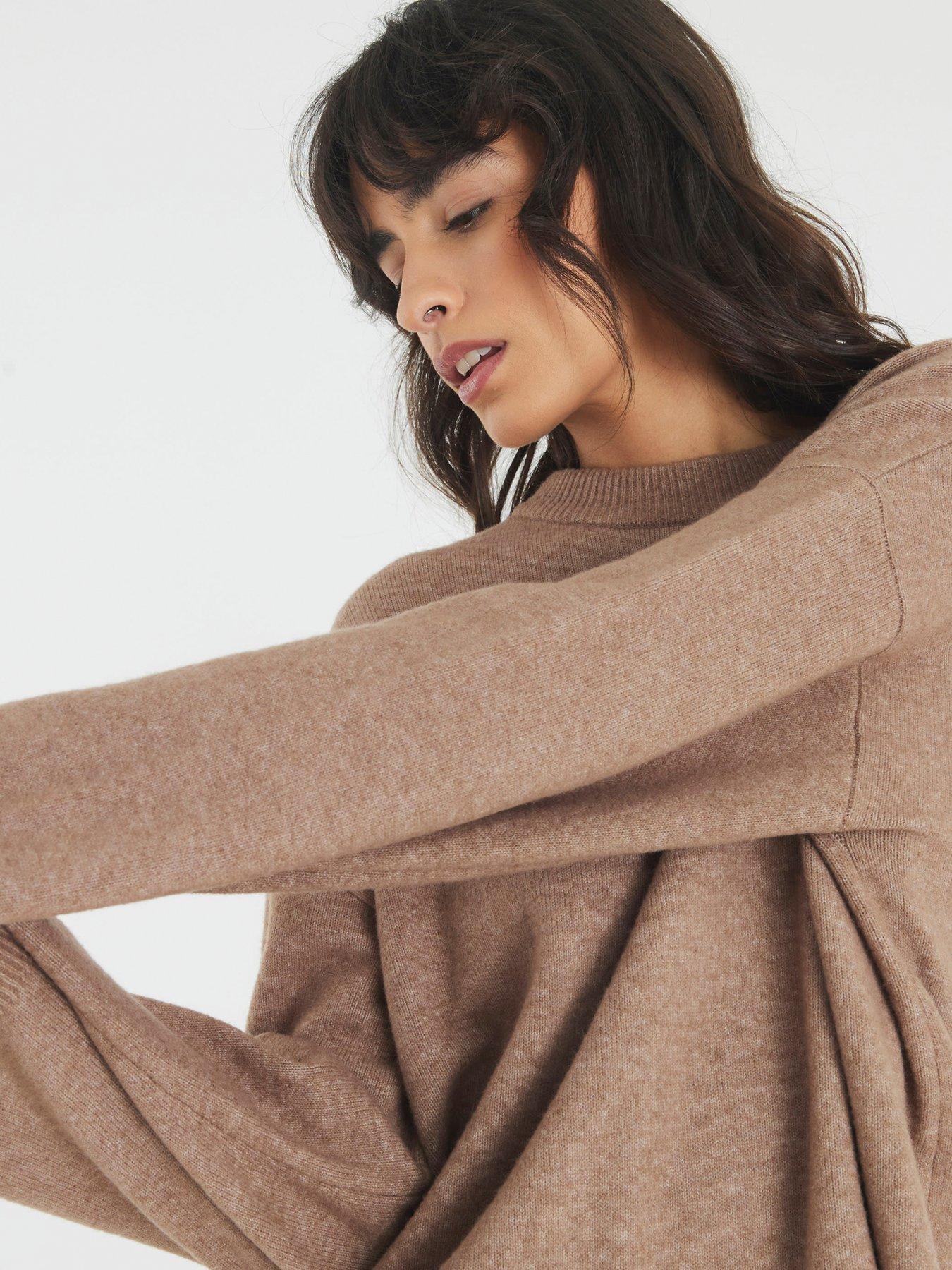 Image 4 of 4 of River Island Crew Jumper - Brown