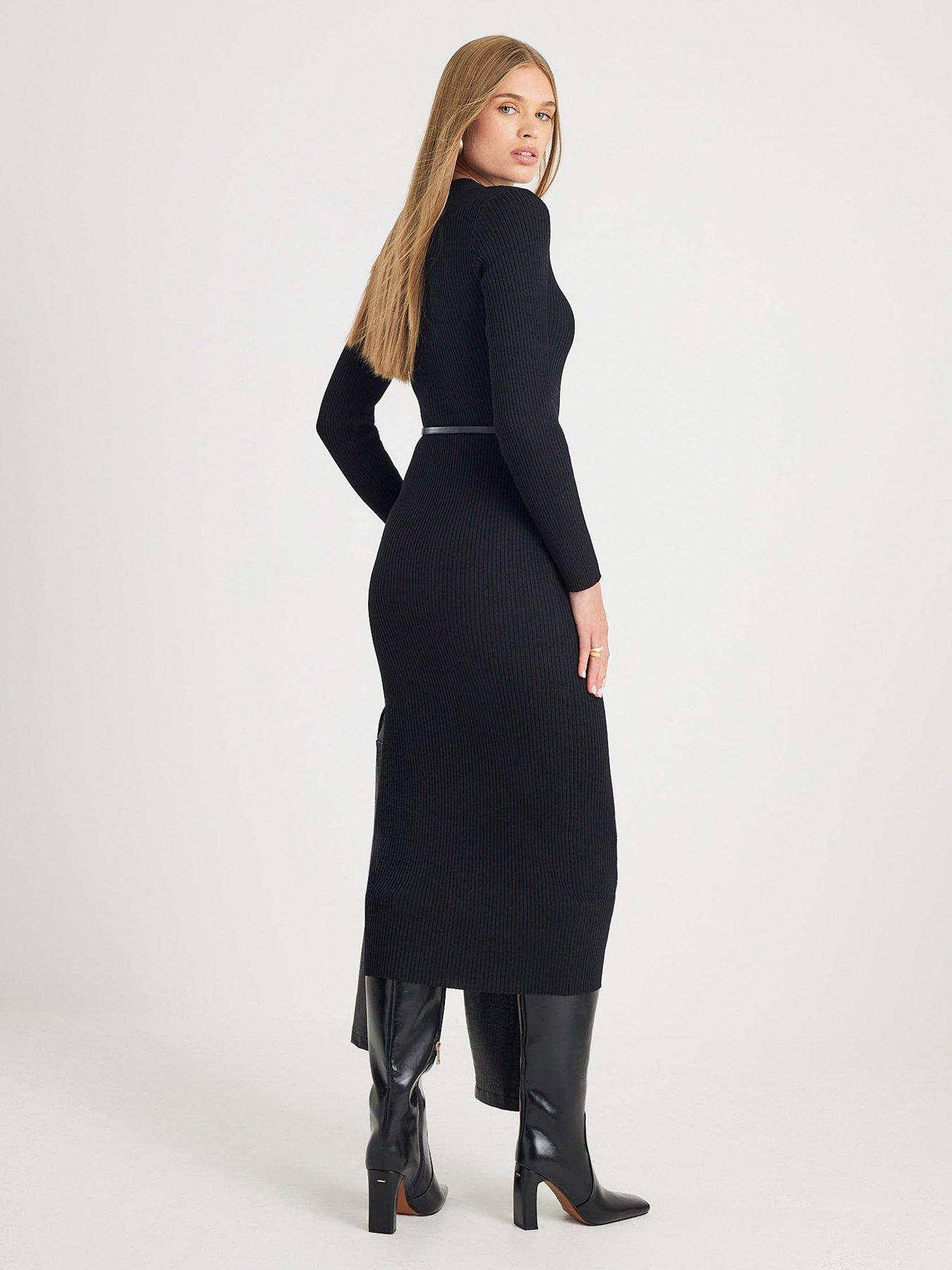 strapless open back dress Faye Rib Knit Dress main image 0