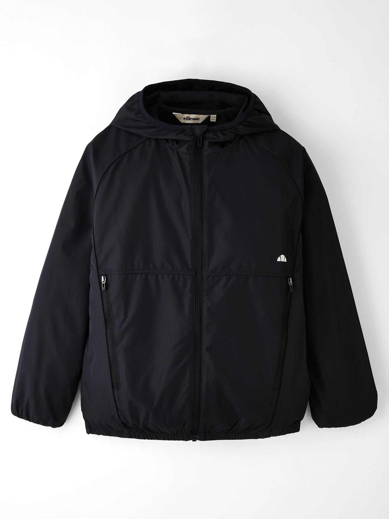 Image 1 of 4 of Ellesse Junior Garbon Windrunner - Black