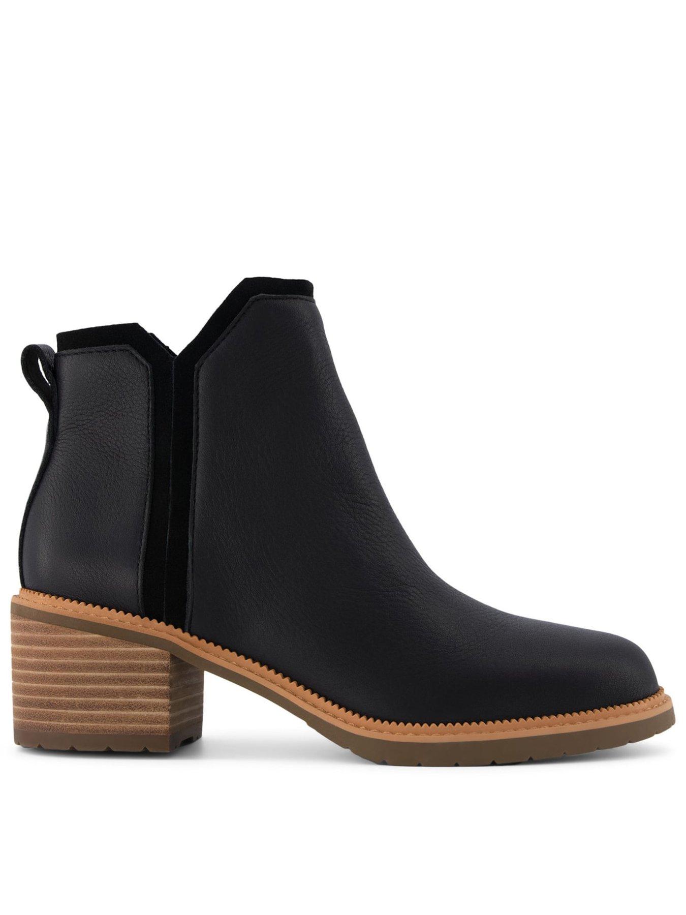undefined Hailey Water Resistant Leather Boot - Black
