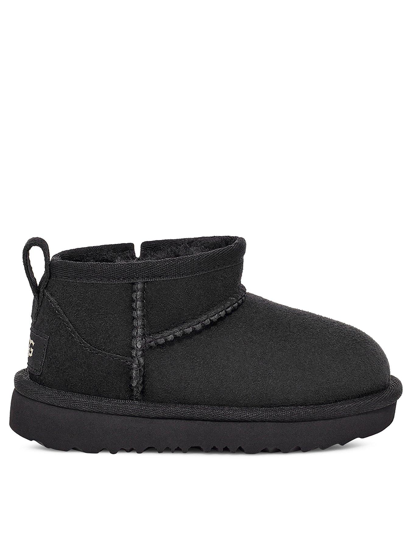 UGG Infant Classic Ultra Mini Boots- Black