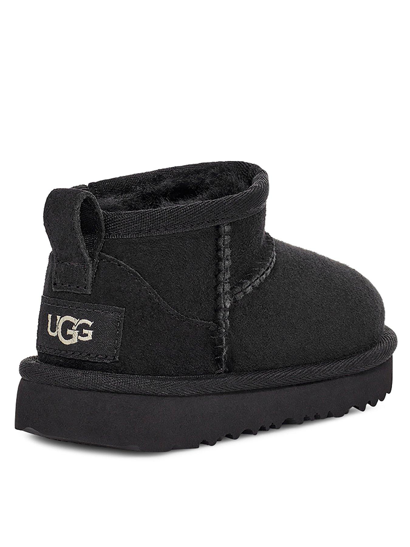 Image 3 of 4 of UGG Infant Classic Ultra Mini Boots- Black