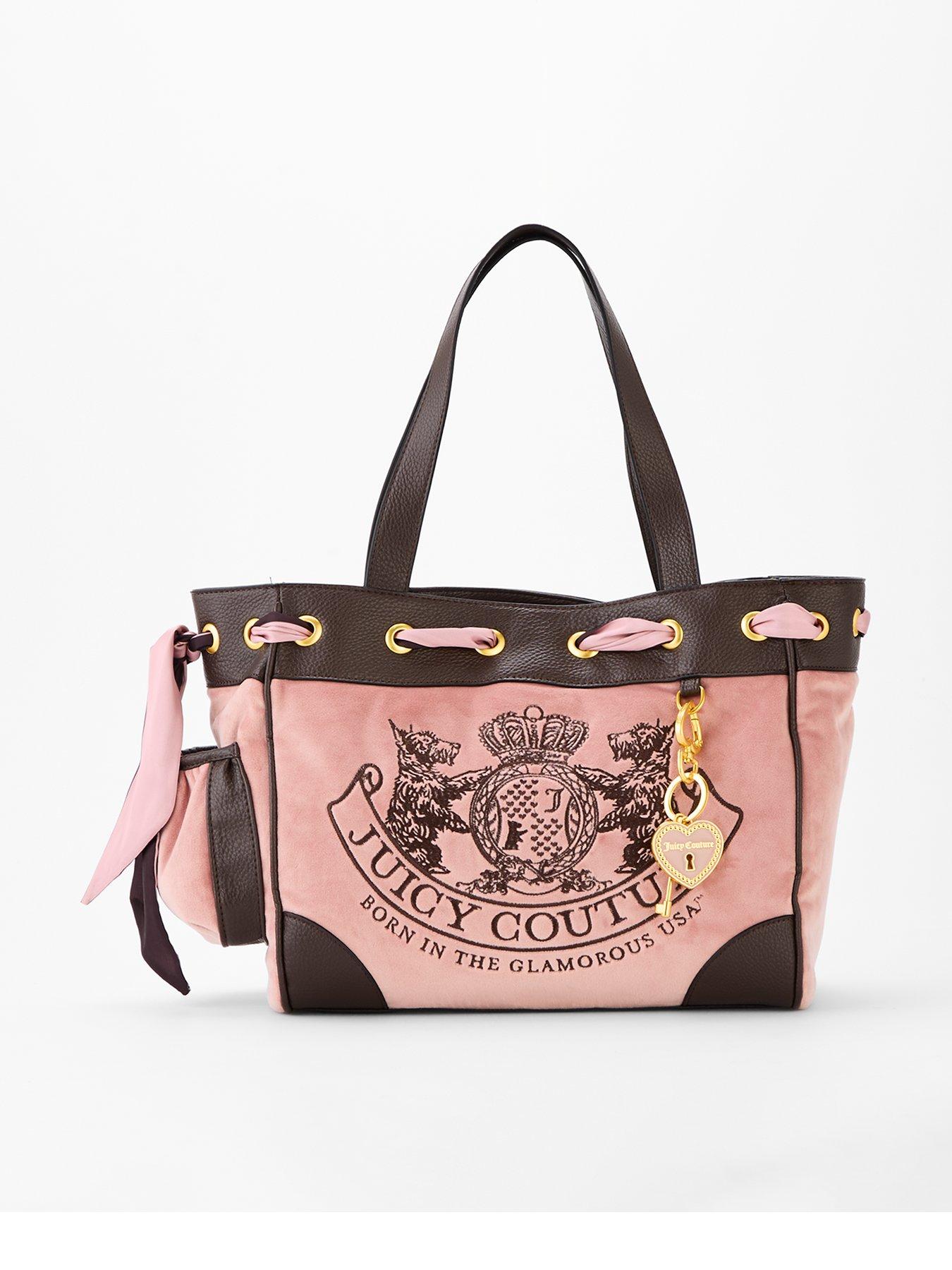 Juicy Couture Large Double Hand Tote Bag Pink Very
