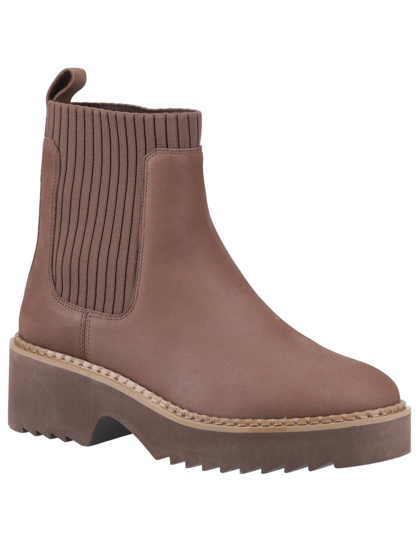 Image 2 of 5 of TOMS Millie Water Resistant Leather Boot - Brown