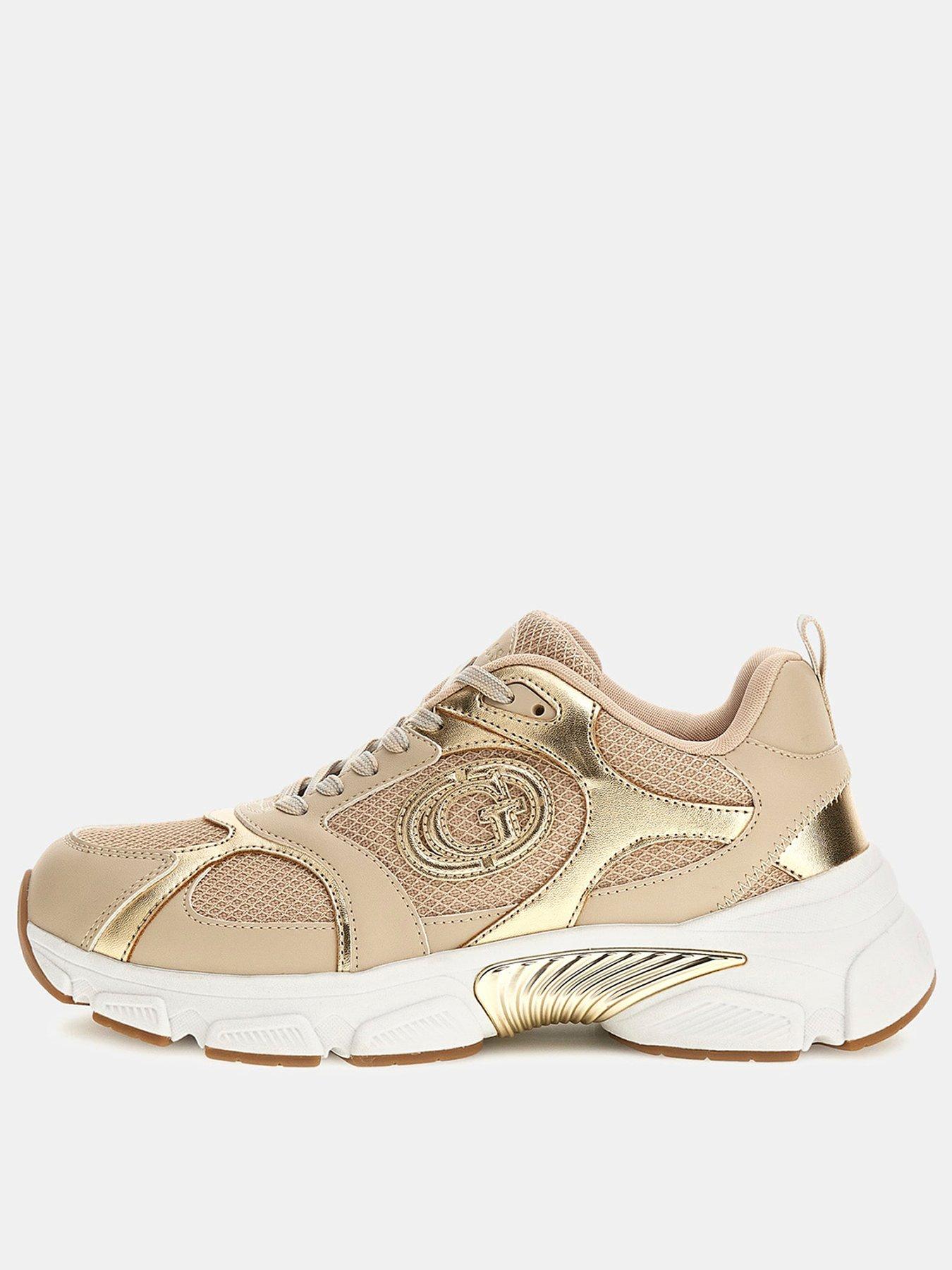 Guess Ibitha Metallic Trim Runner - Beige