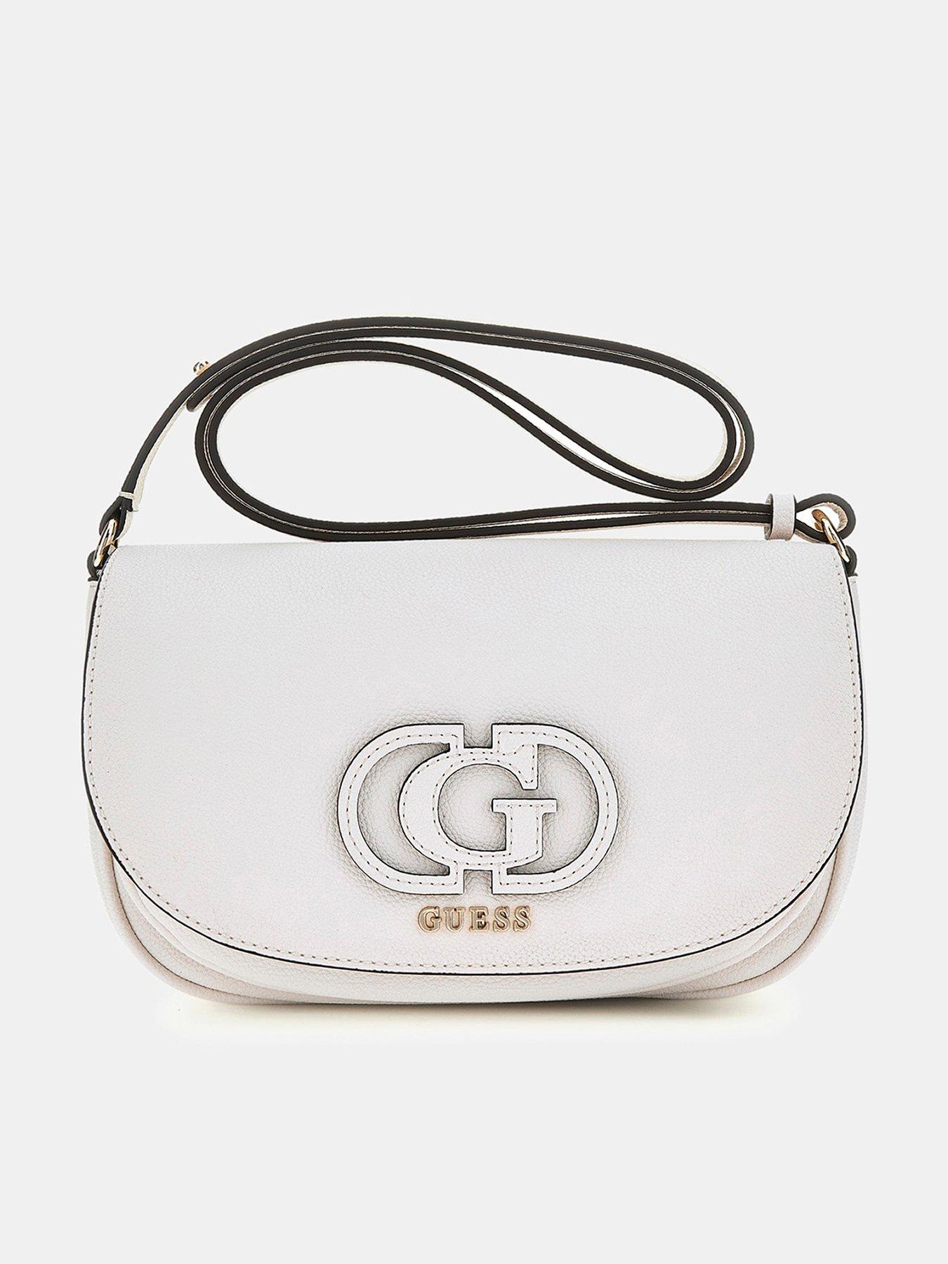 Guess Calebra Convertible Crossbody Flap - White