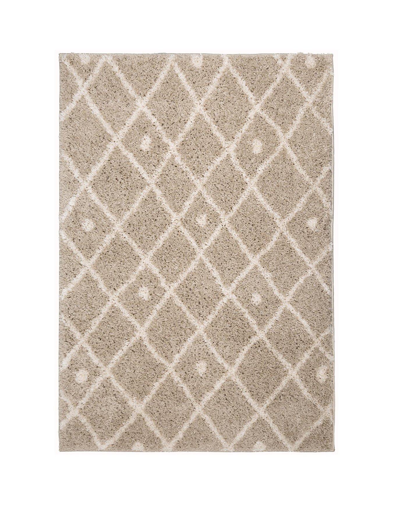 Image 2 of 4 of Very Home Snug Diamonds Rug - Natural