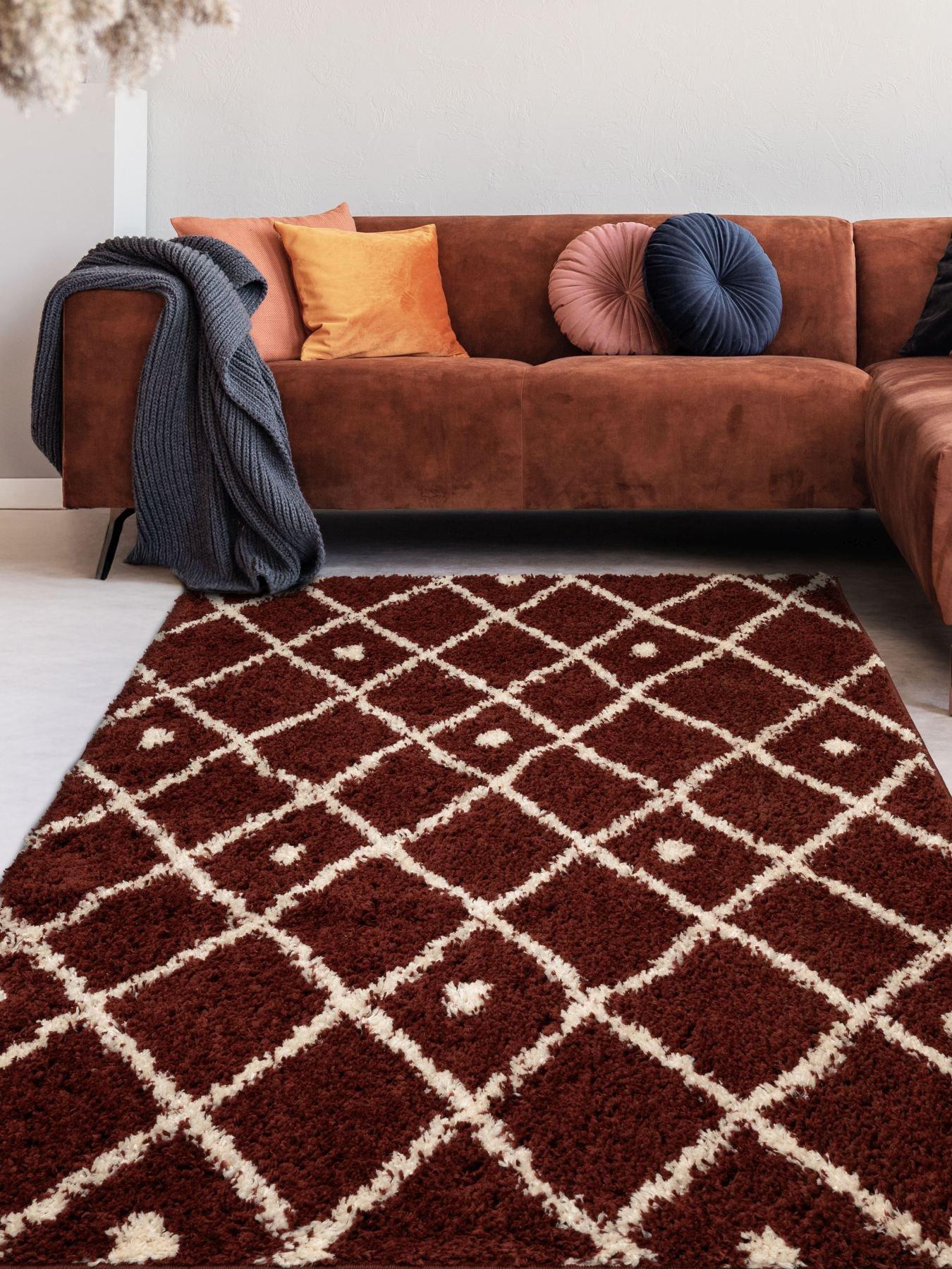Image 1 of 4 of Very Home Snug Diamonds Rug 200x290cm