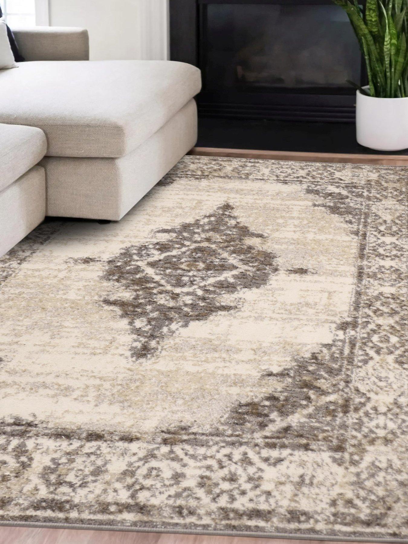 Very Home Cadiz Traditional Rug - Grey
