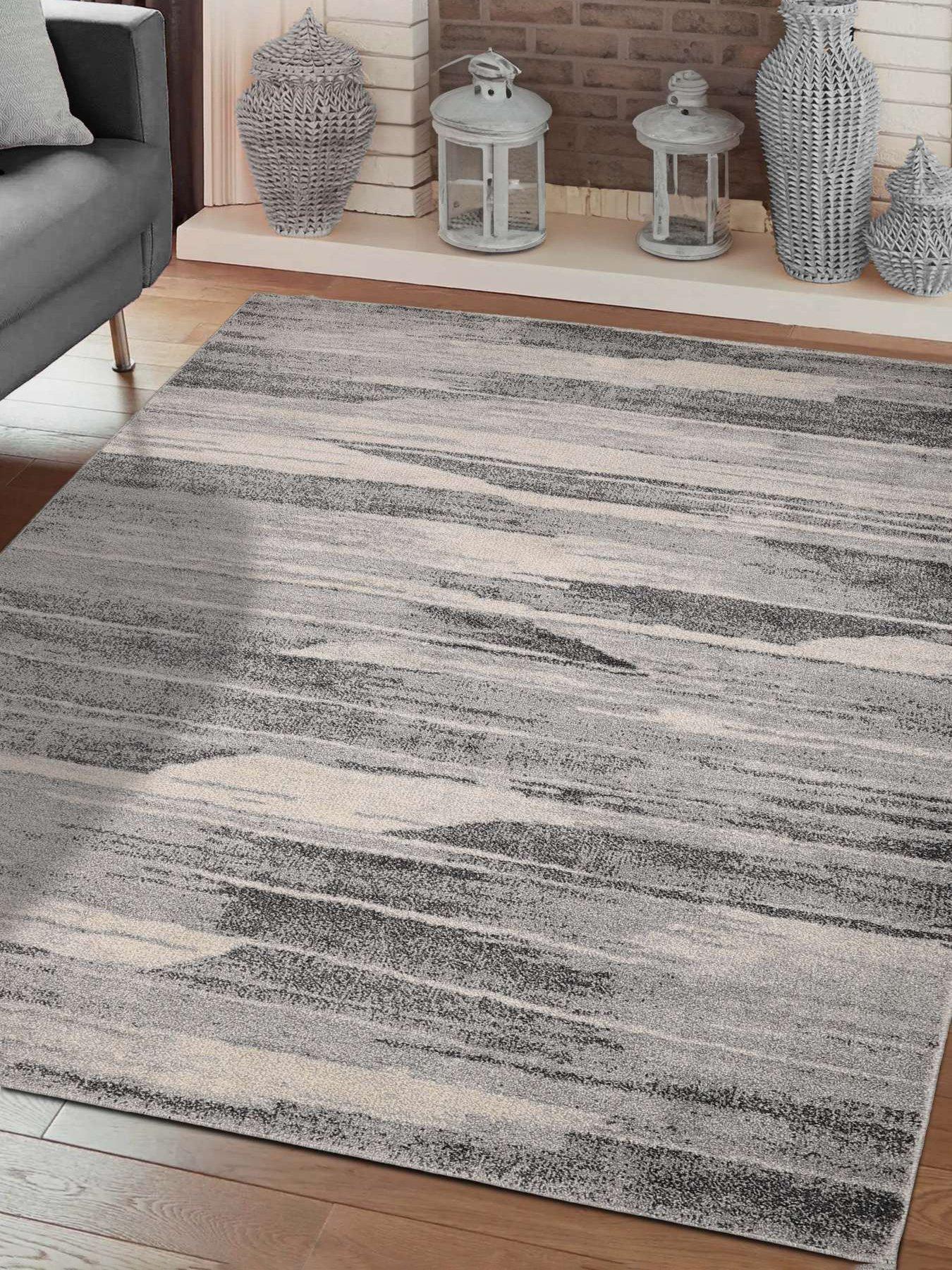 undefined Freya Abstract Rug - Grey
