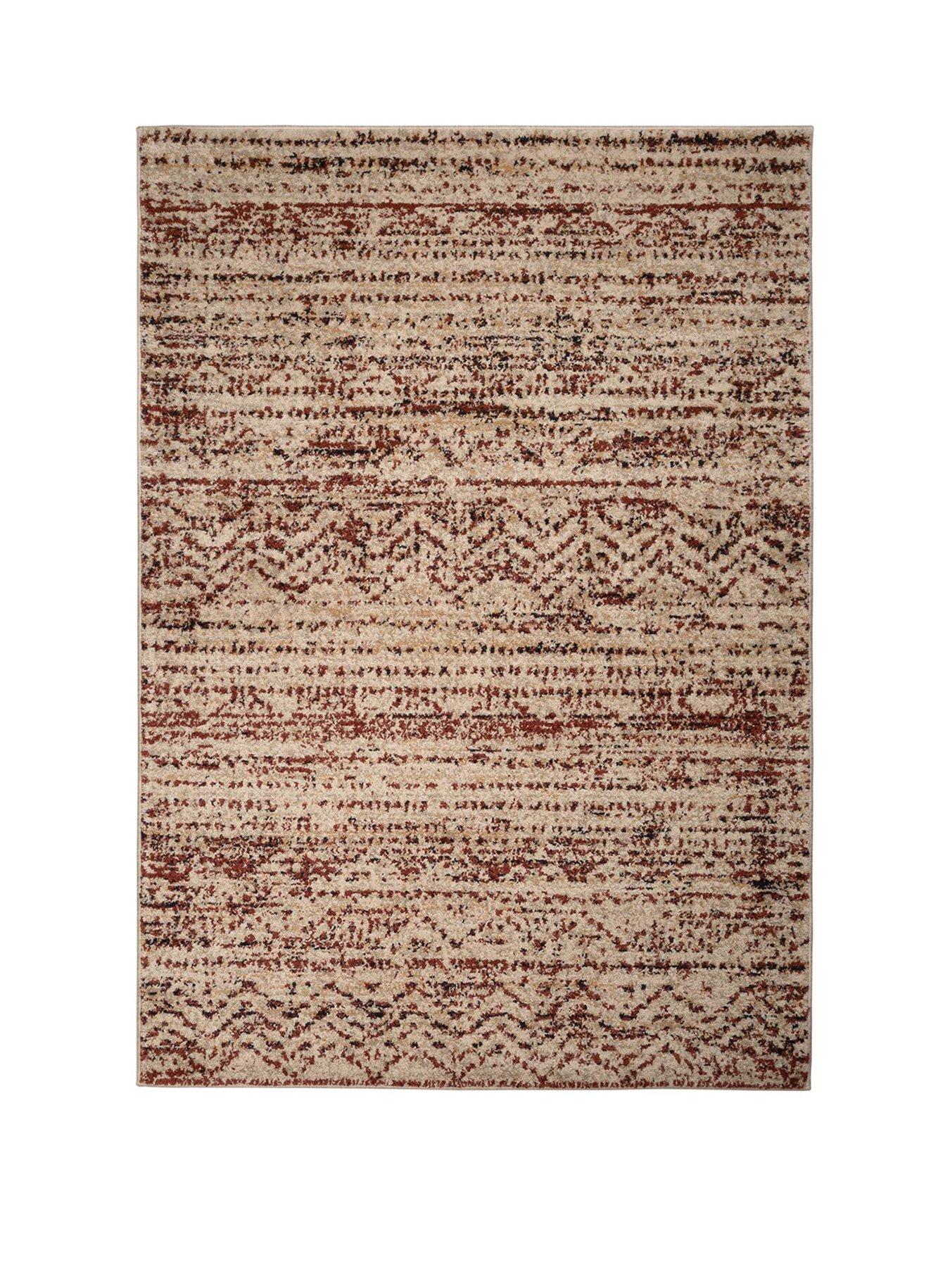 Image 2 of 4 of Very Home Freya Patterned Rug - Burgundy