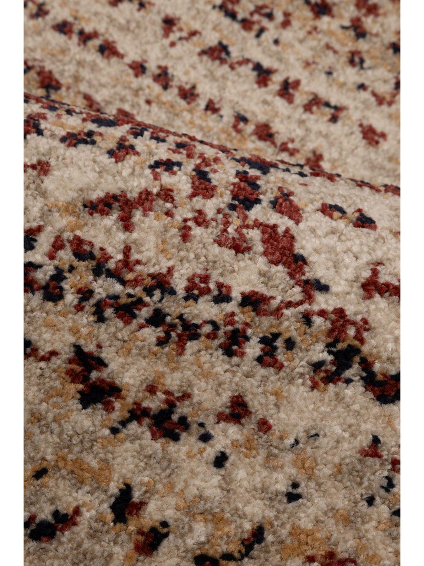 Image 3 of 4 of Very Home Freya Patterned Rug - Burgundy