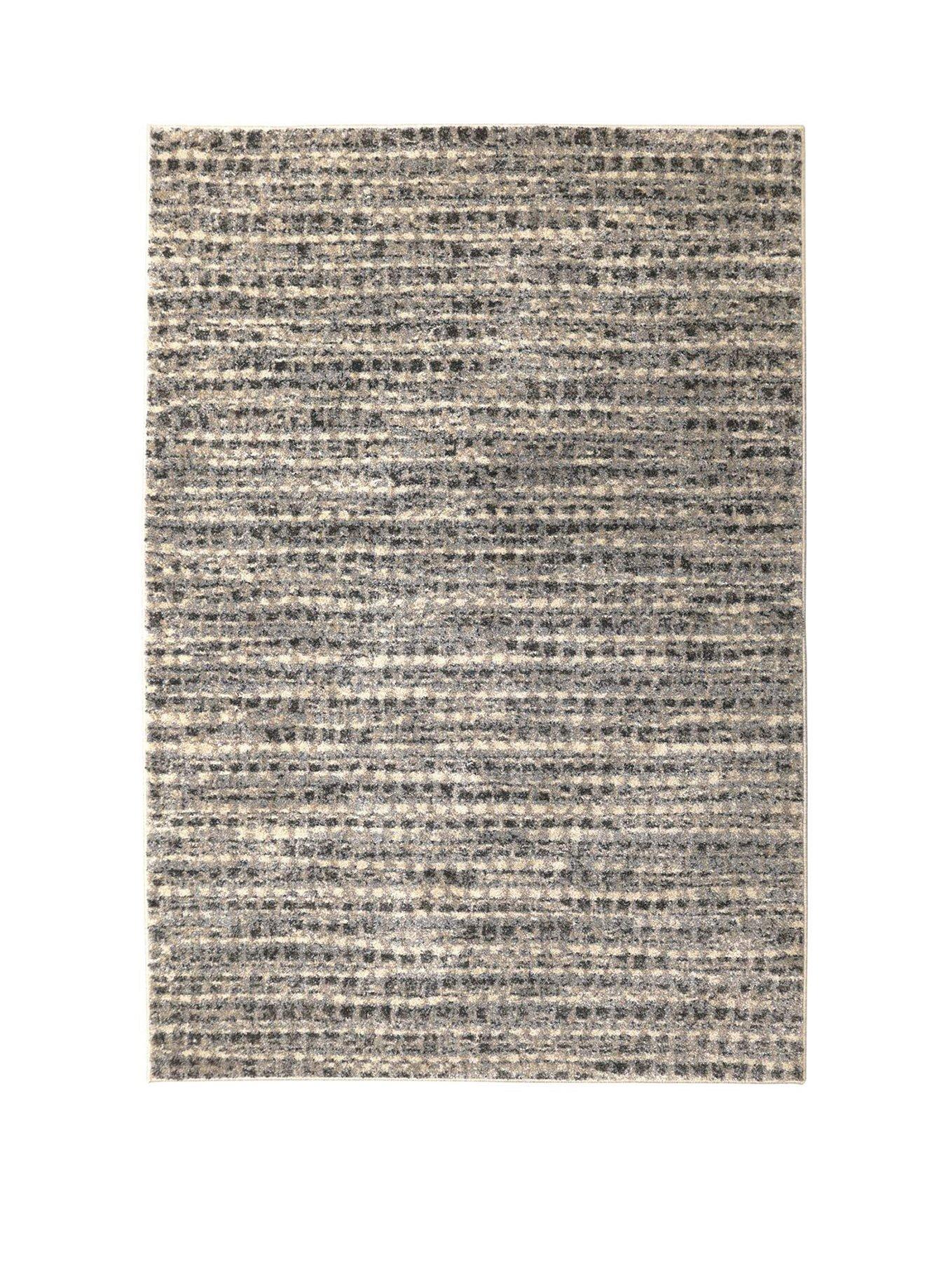 Image 2 of 4 of The Very Collection Freya Textured Style Rug - Grey