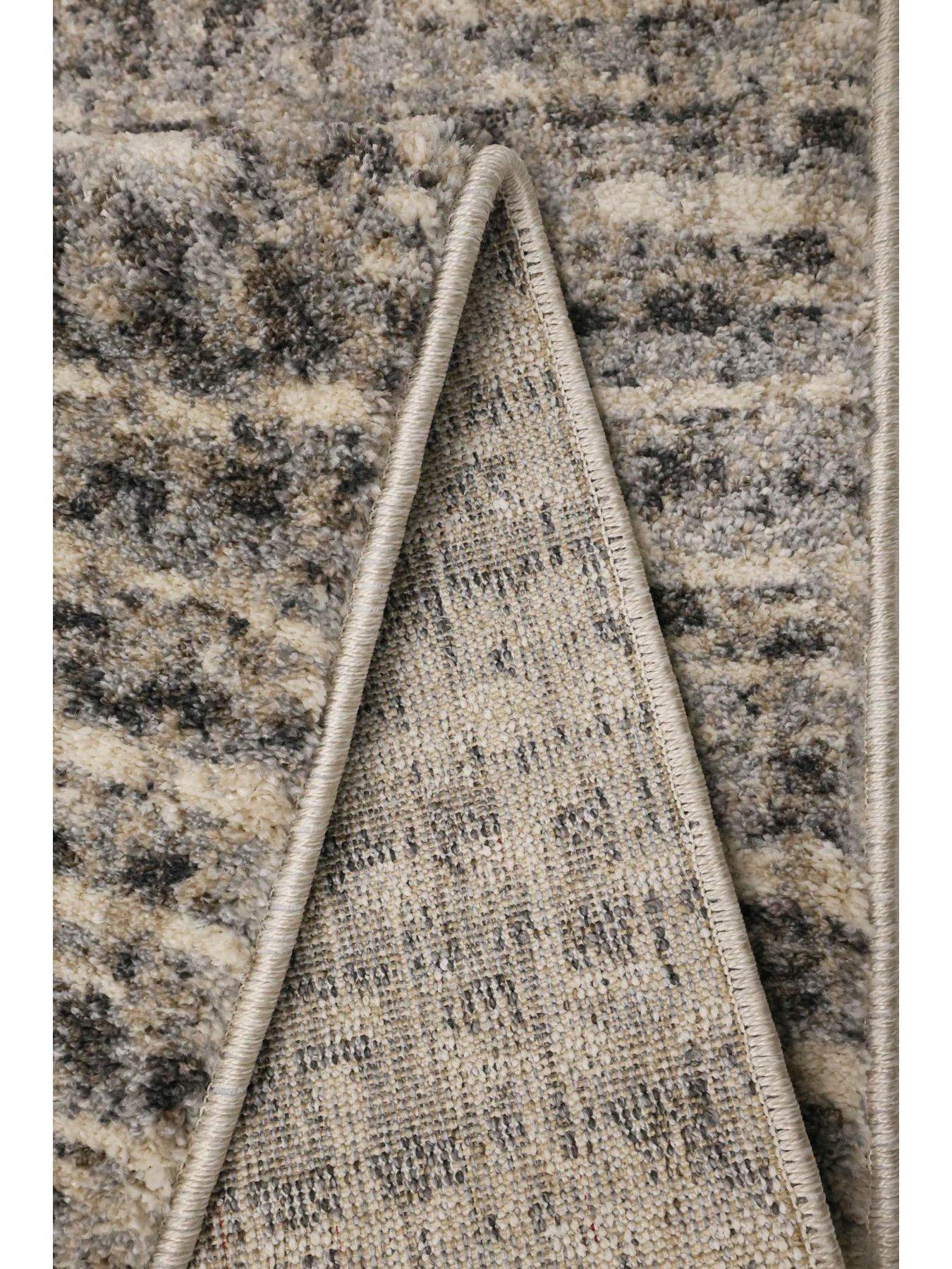 Image 4 of 4 of The Very Collection Freya Textured Style Rug - Grey