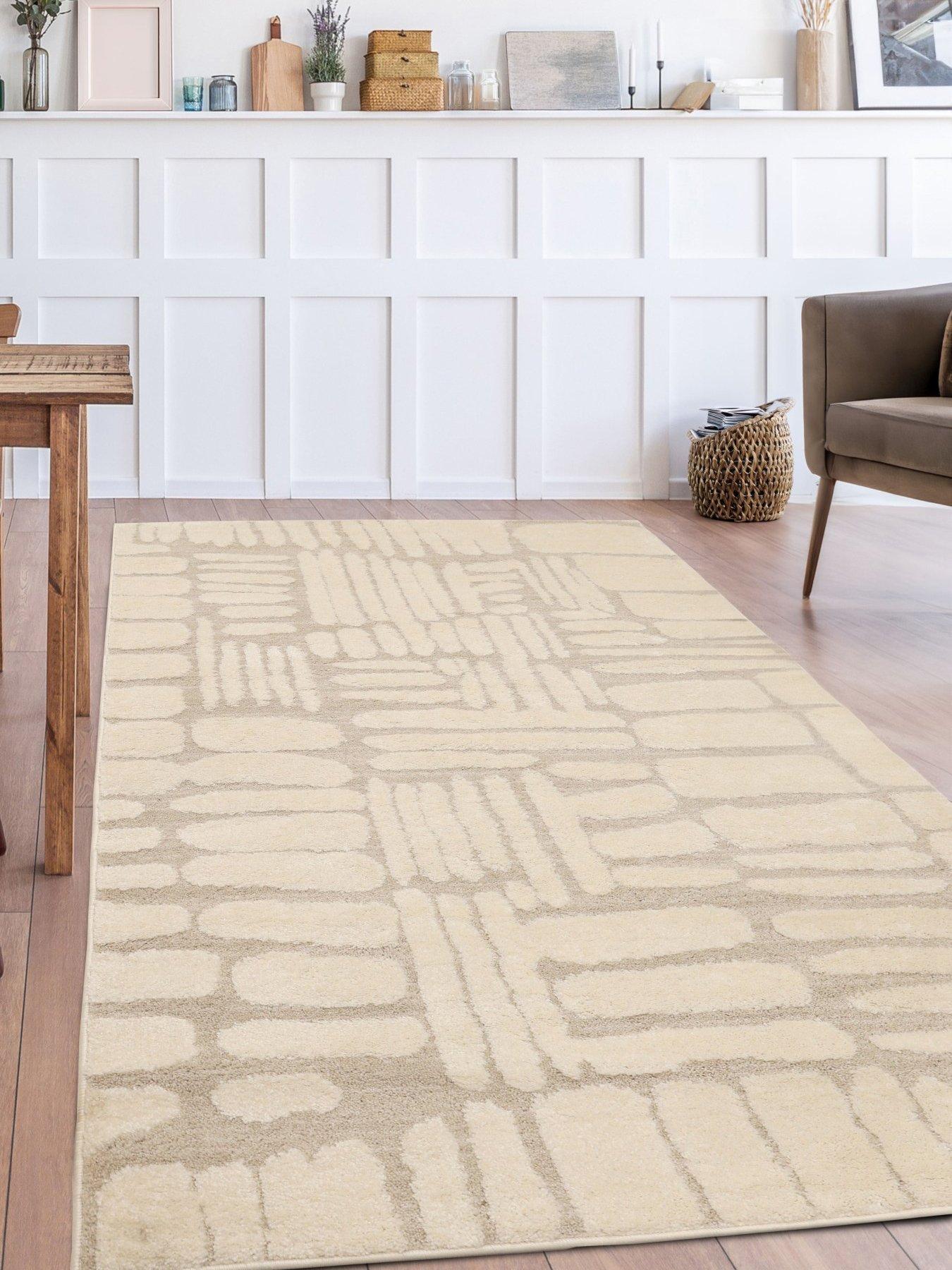 Very Home Ava Pave Rug - Natural