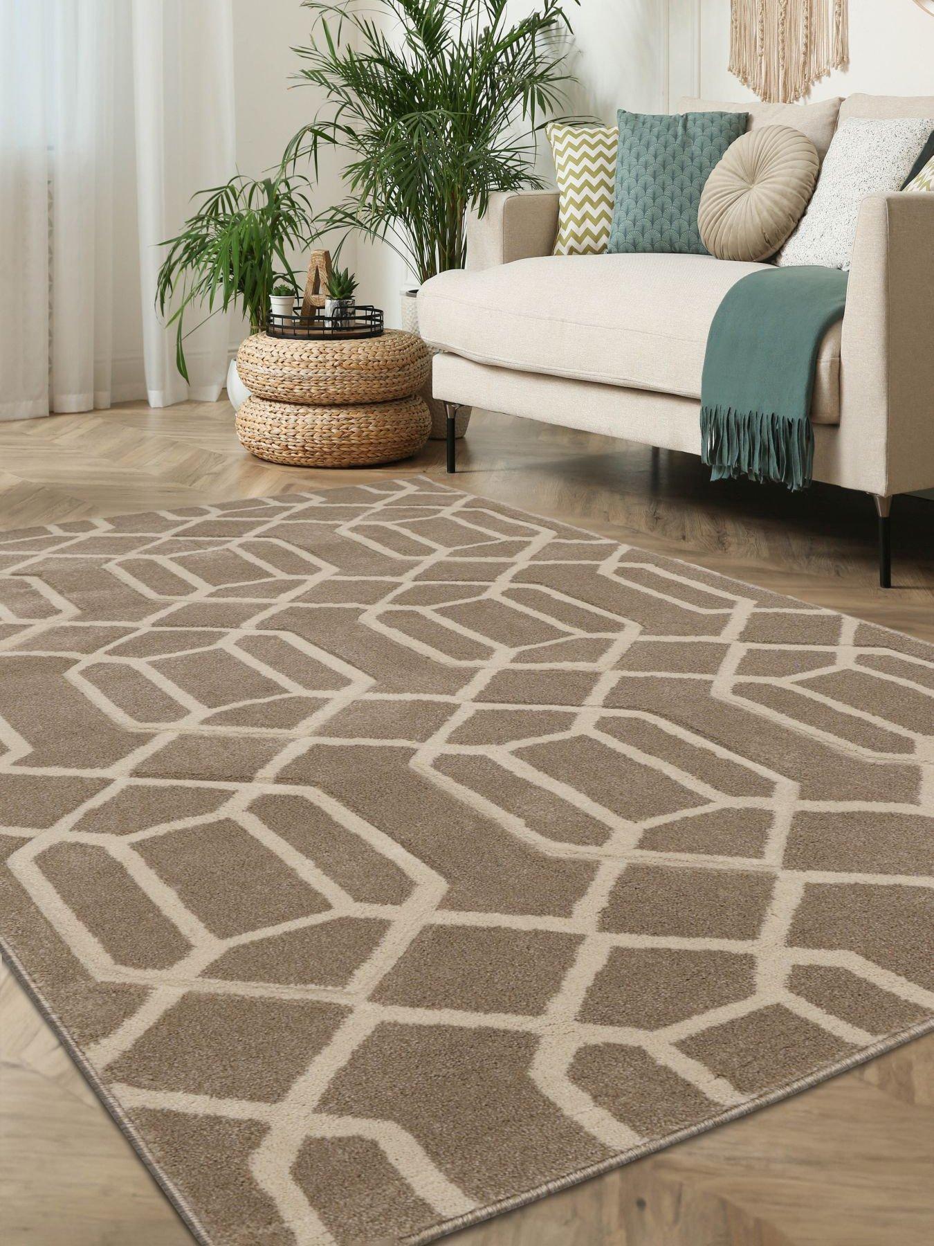 The Very Collection Newport Lattice Natural Rug