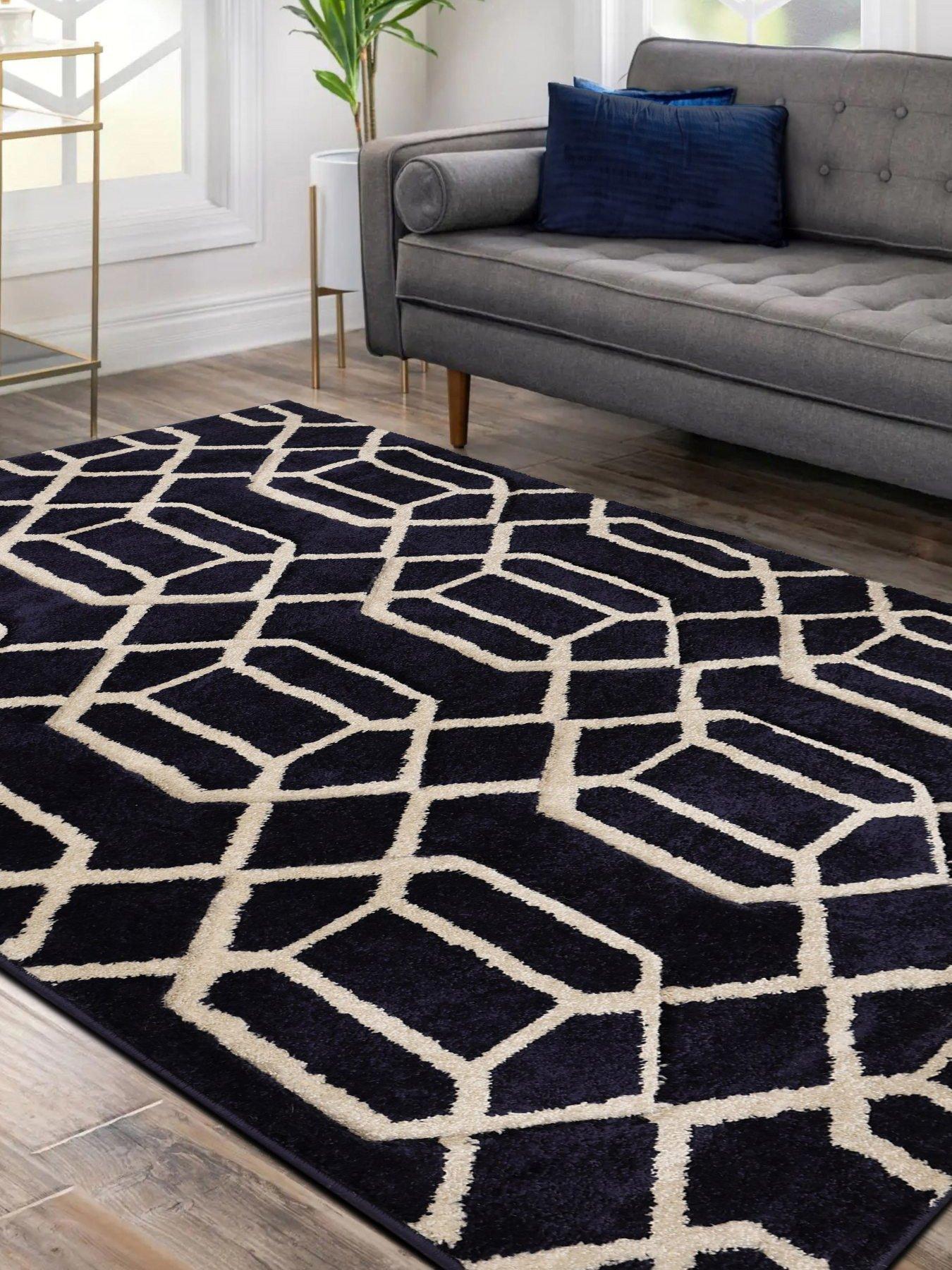 undefined Newport Lattice Navy Rug