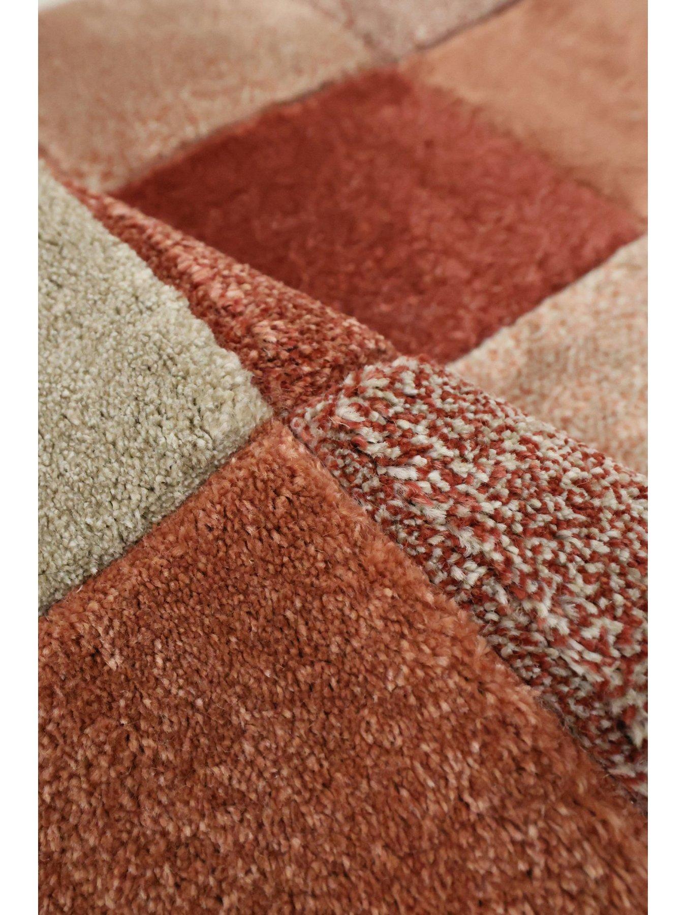 Image 3 of 4 of The Very Collection Newport Terracotta Blocks Rug
