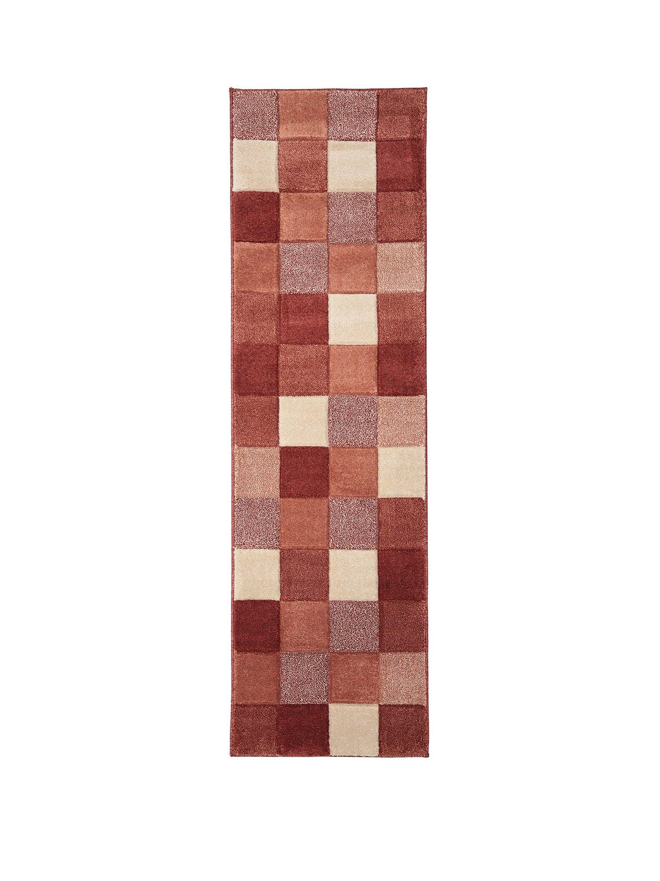 The Very Collection Newport Terracotta Blocks Runner