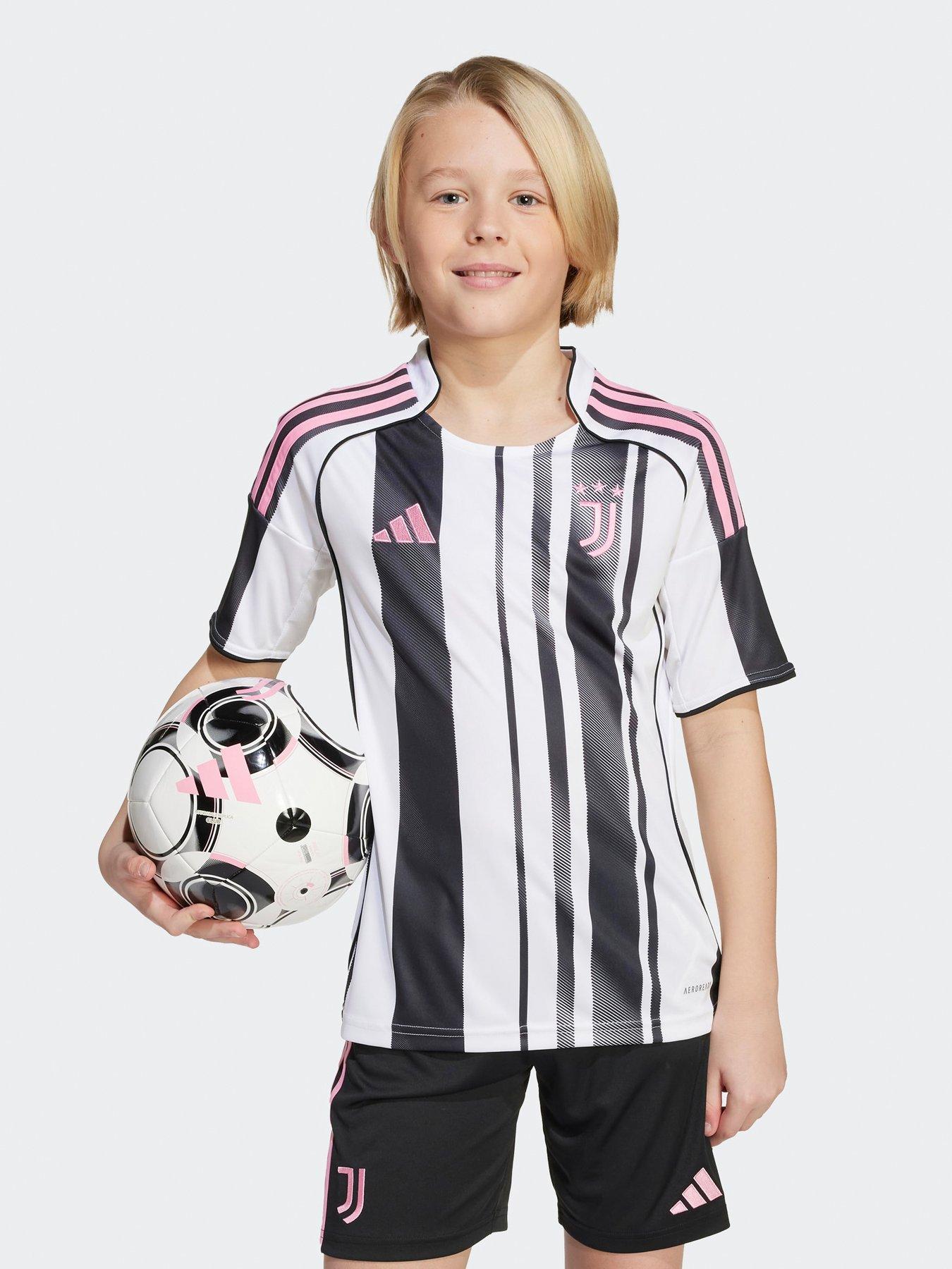 Image 2 of 3 of adidas Kids Juventus 25/26 Home Football Shirt - Black/White