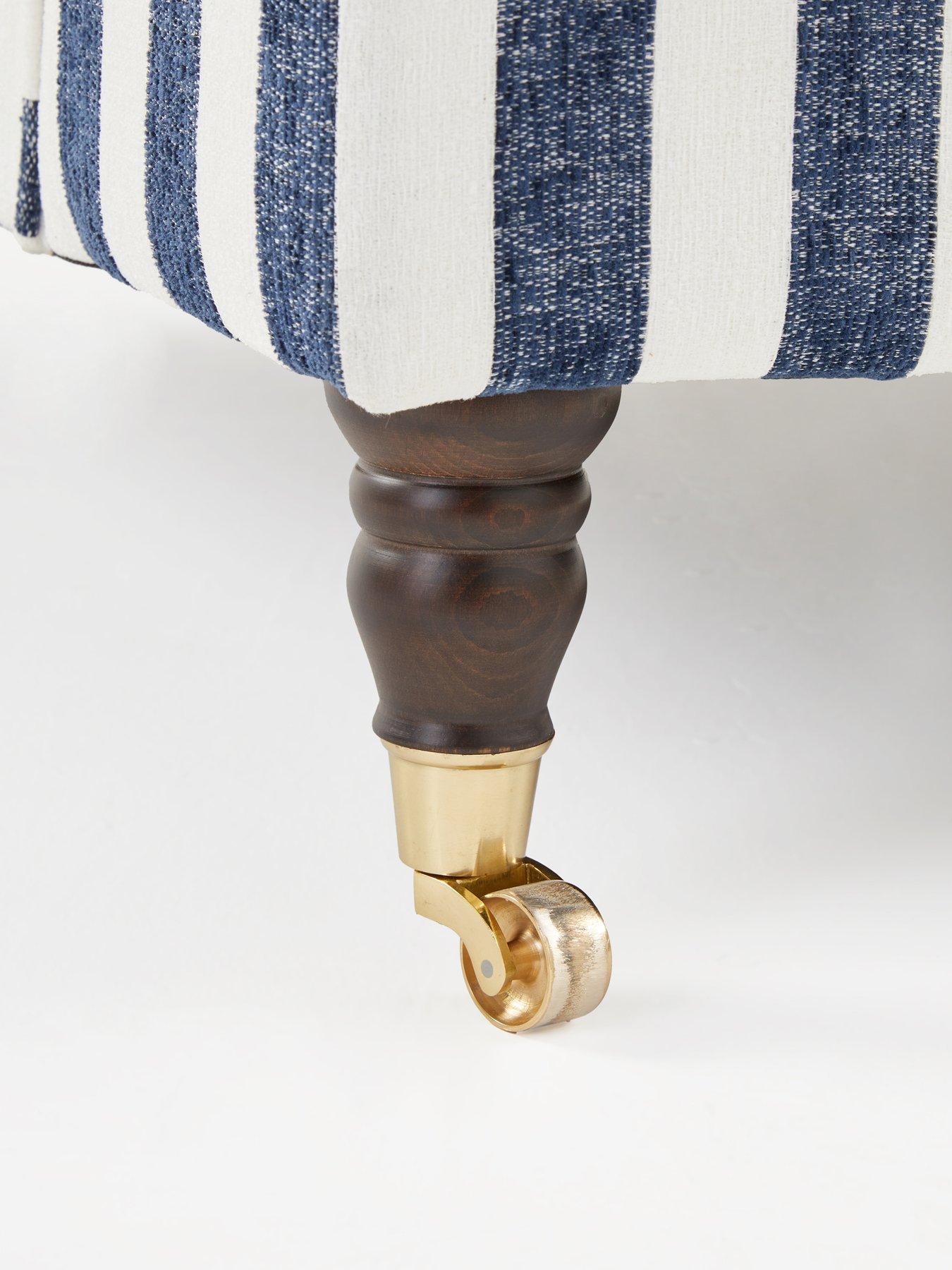 Image 6 of 7 of The Very Collection Coast Navy&nbsp;Striped Love Chair