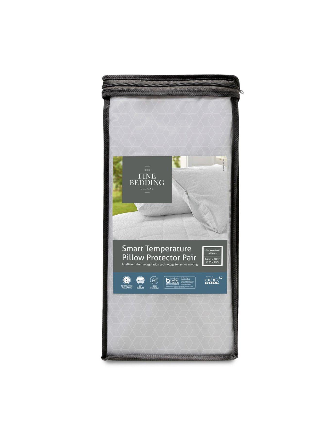 Image 4 of 4 of The Fine Bedding Company Smart Temperature Cooling Cotton Pillow Protector