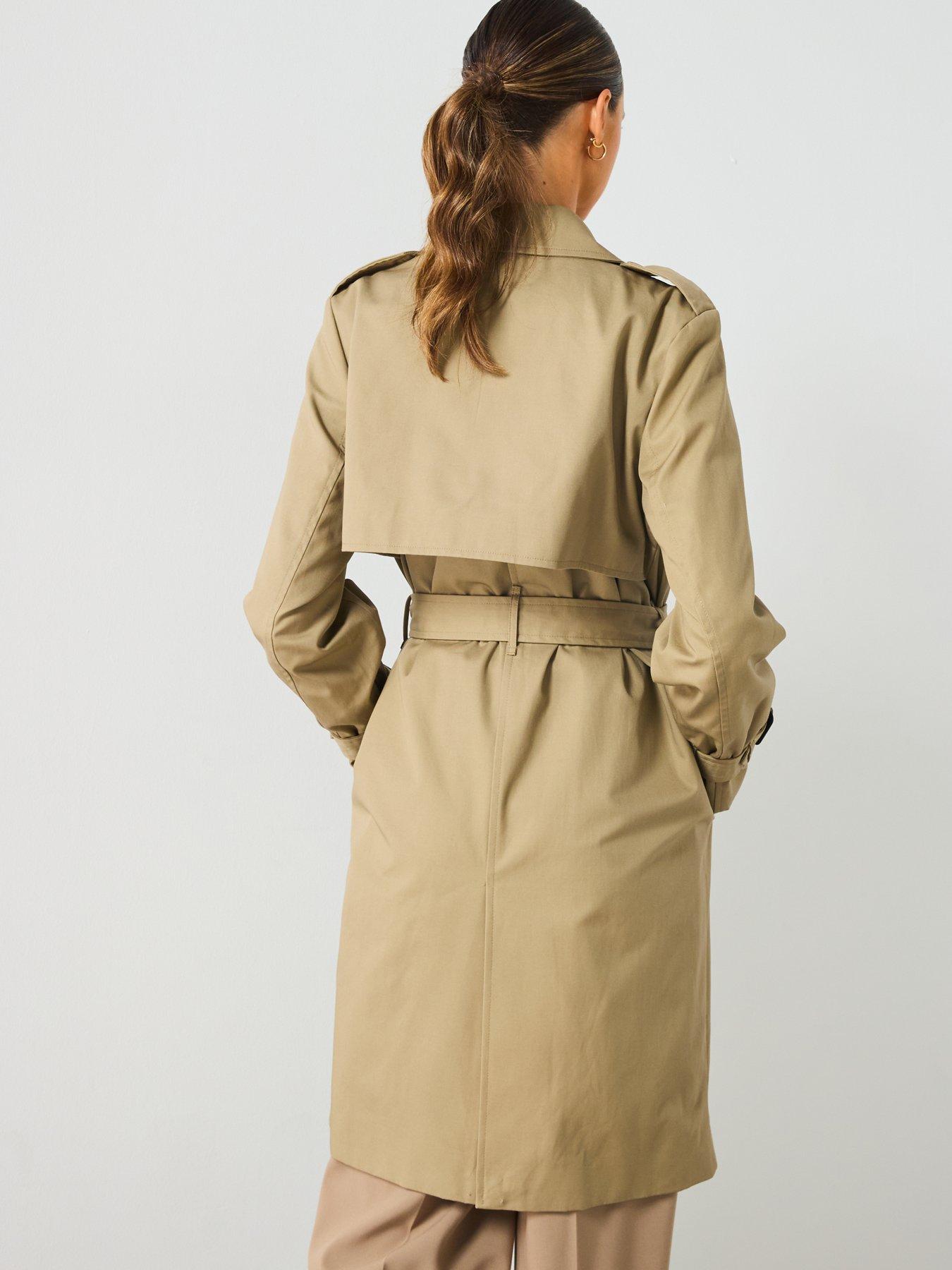 Image 2 of 6 of Mango Belted Trench Coat - Beige