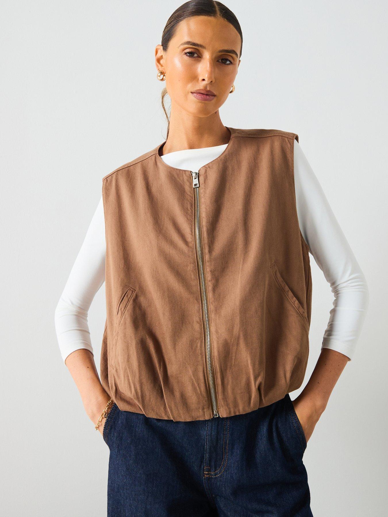 Denim Vest Mango Waistcoat Womens Mango Denim Waistcoat