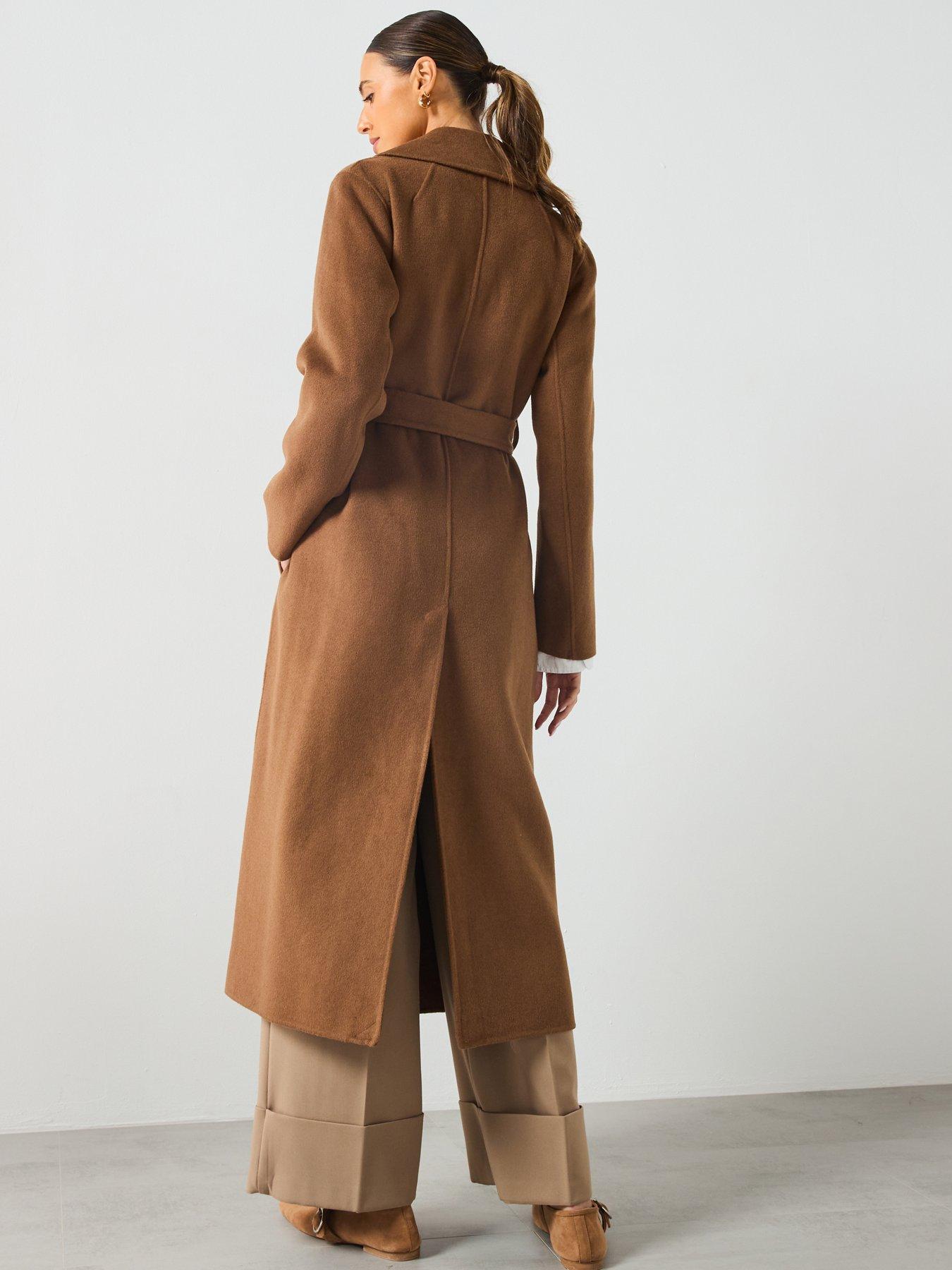 Image 2 of 6 of Mango Oversized Duster Coat - Tan