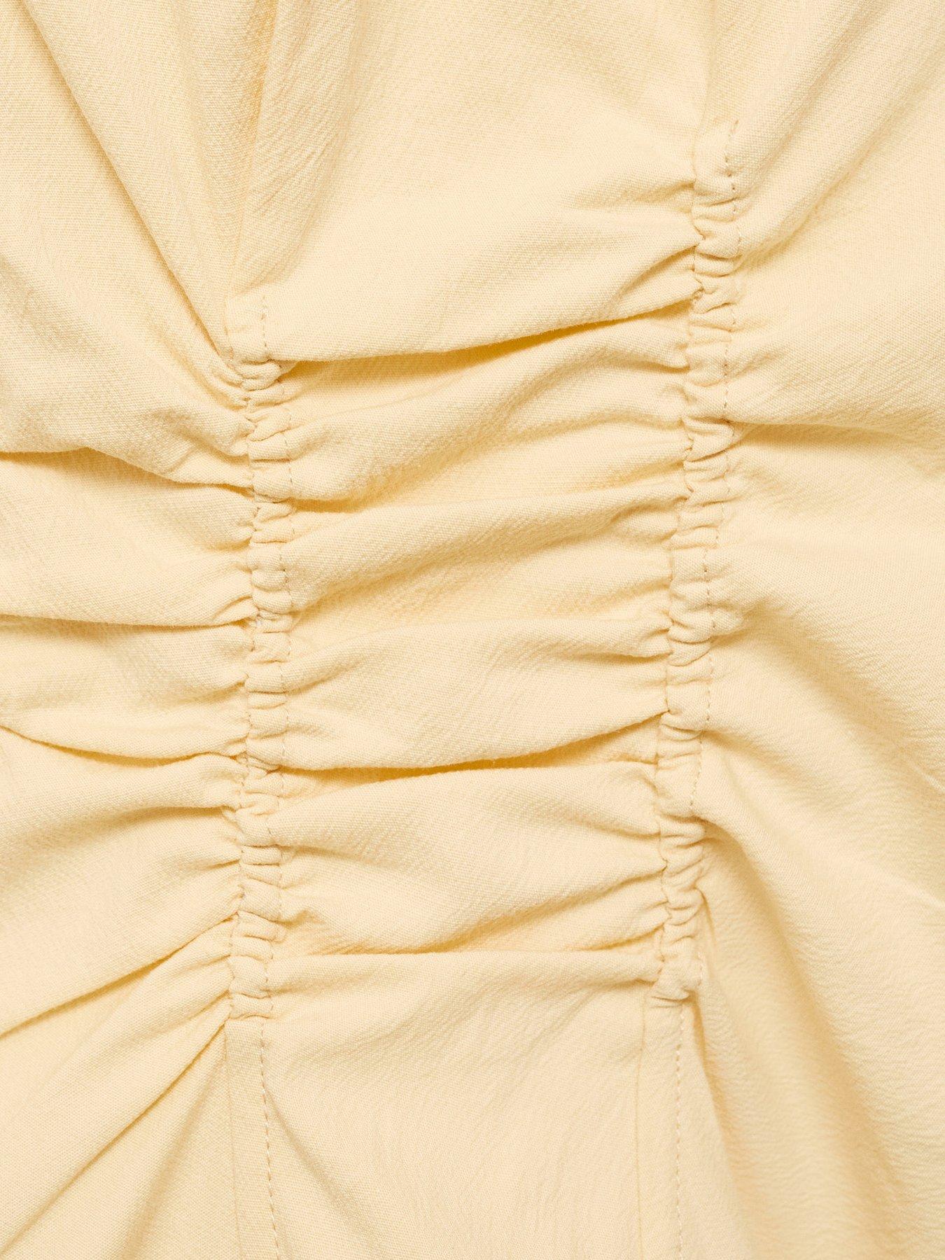 Image 5 of 6 of Mango Gathered Cotton Blouse