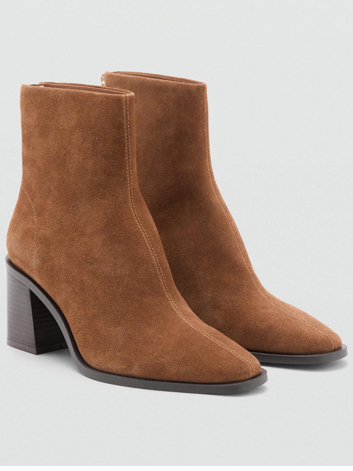 Mango Suede Ankle Boots