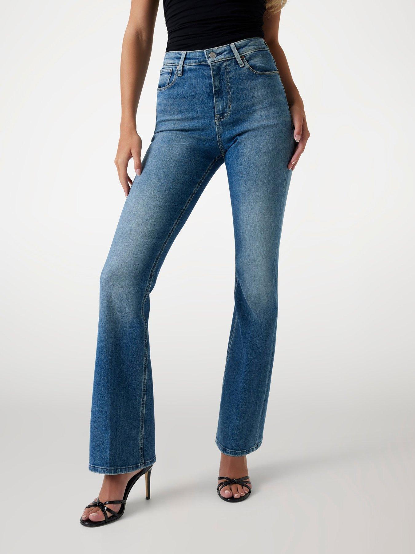 Guess: Sexy Flare Jeans - Blue