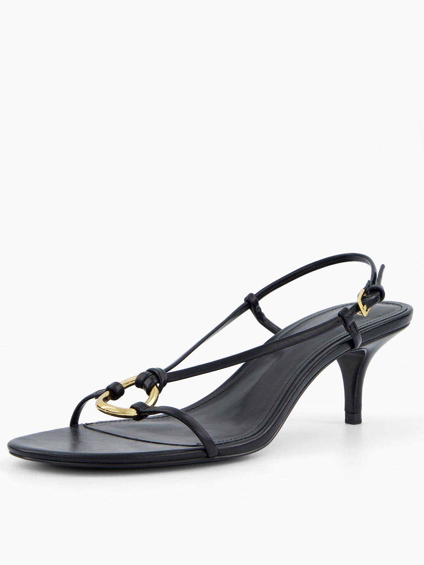 Mango Heeled Sandal With Hoop Detail