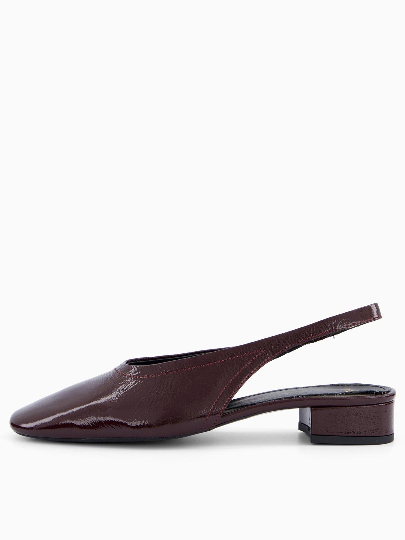 undefined Block Heel Leather Shoes