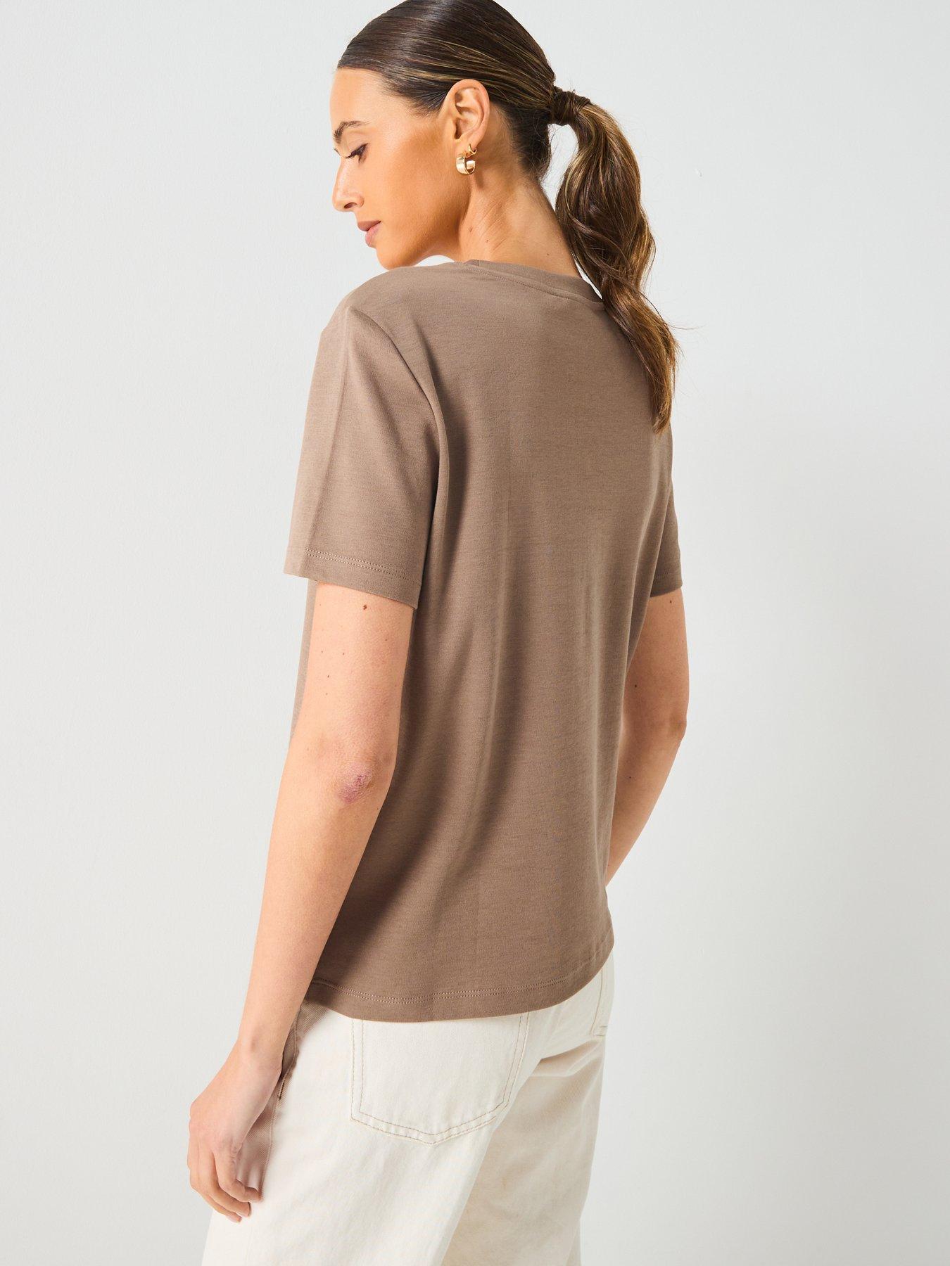 Image 2 of 6 of Mango Cotton Short Sleeve T-Shirt - Grey