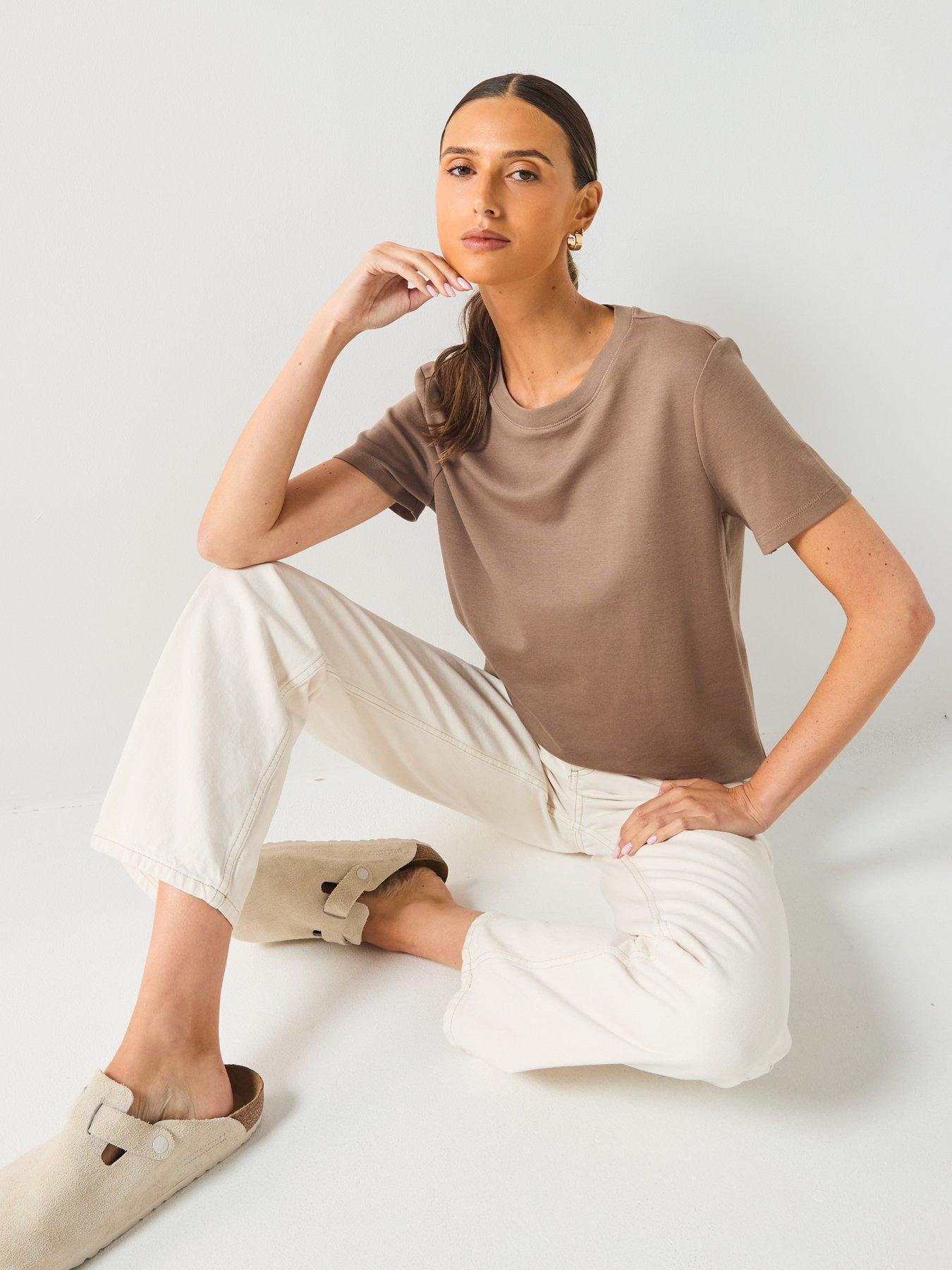 Image 6 of 6 of Mango Cotton Short Sleeve T-Shirt - Grey
