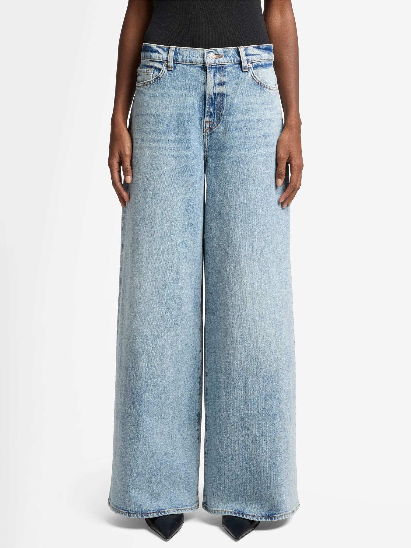 undefined Marie Wide Leg Jeans - Light Wash