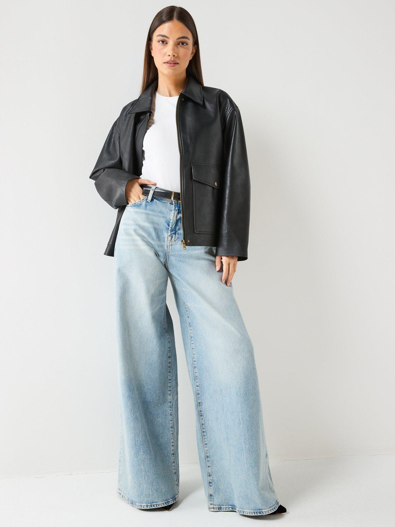 Image 3 of 6 of 7 FOR ALL MANKIND Marie Wide Leg Jeans - Light Wash