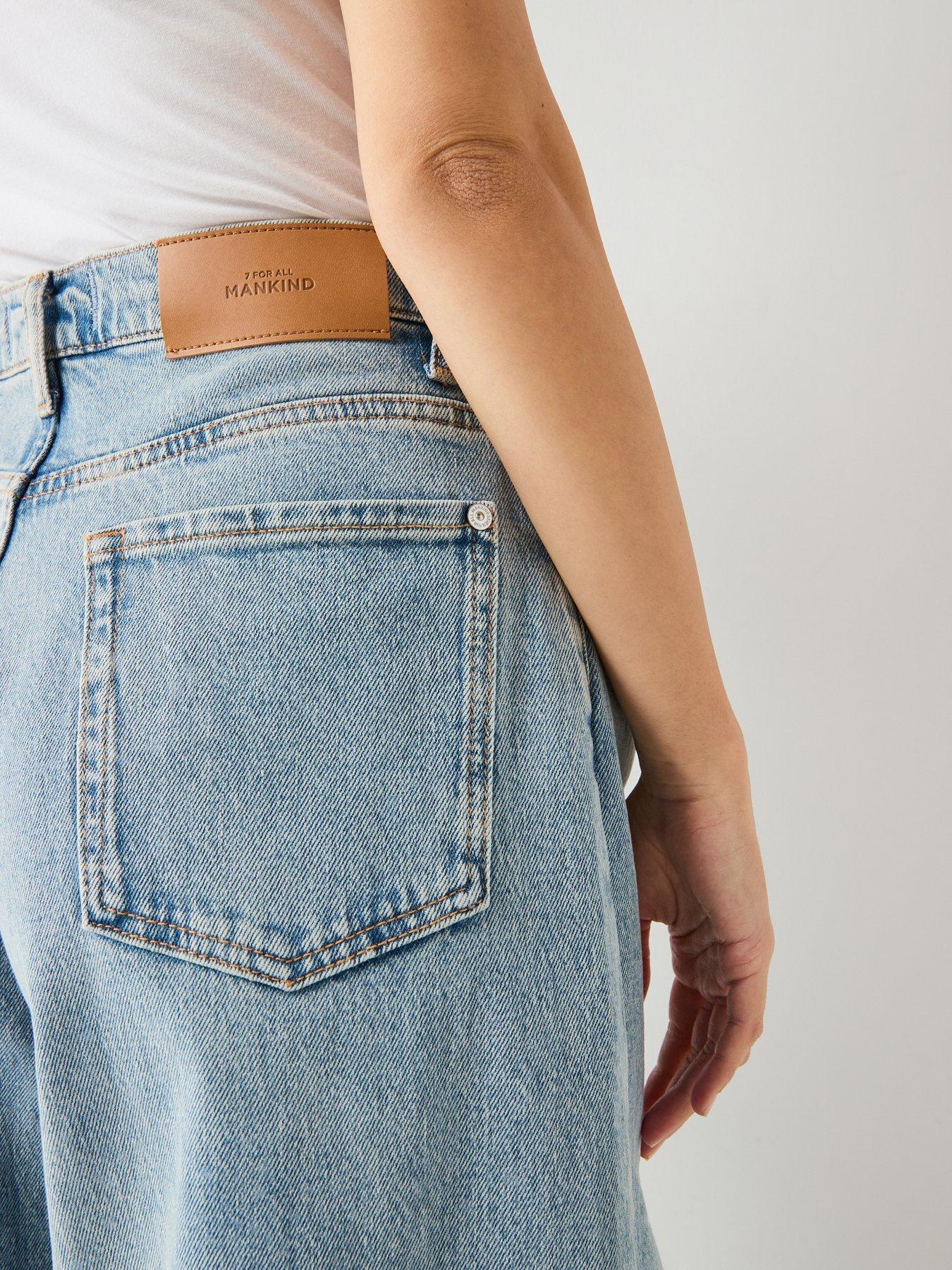 Image 4 of 6 of 7 FOR ALL MANKIND Marie Wide Leg Jeans - Light Wash