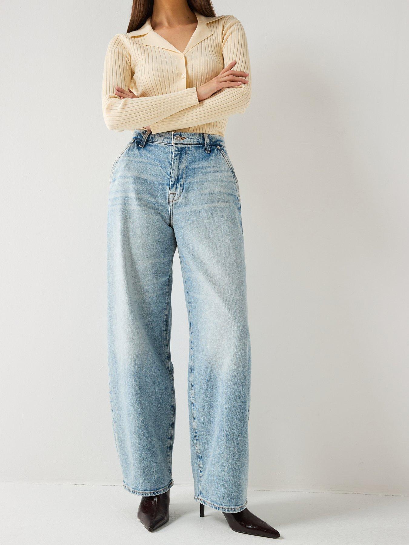 7 FOR ALL MANKIND Bonnie Balloon Leg Trousers - Light Wash