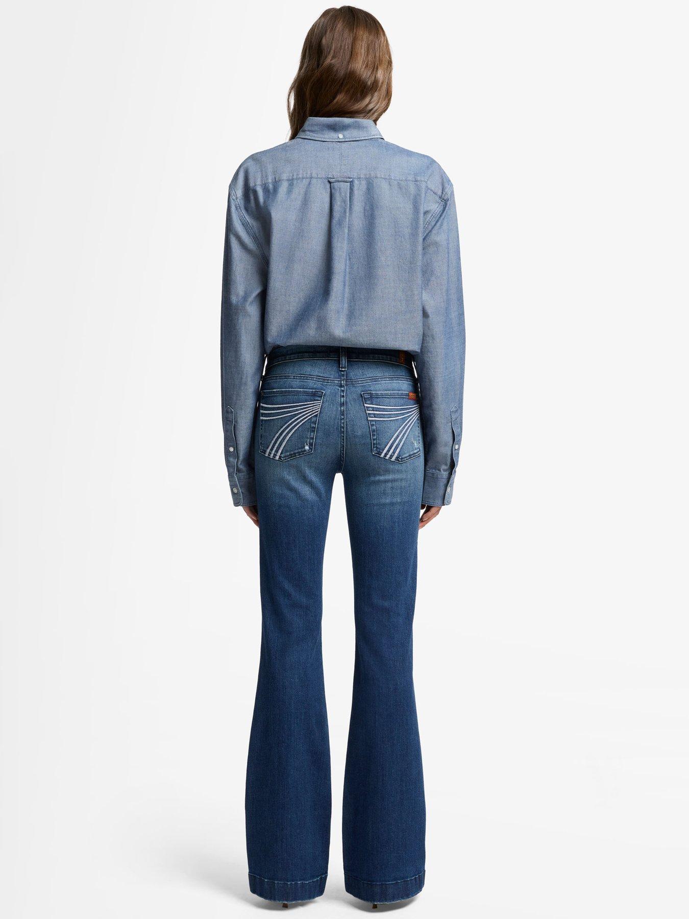 Image 2 of 6 of 7 FOR ALL MANKIND Dojo Flare Jeans - Dark Wash