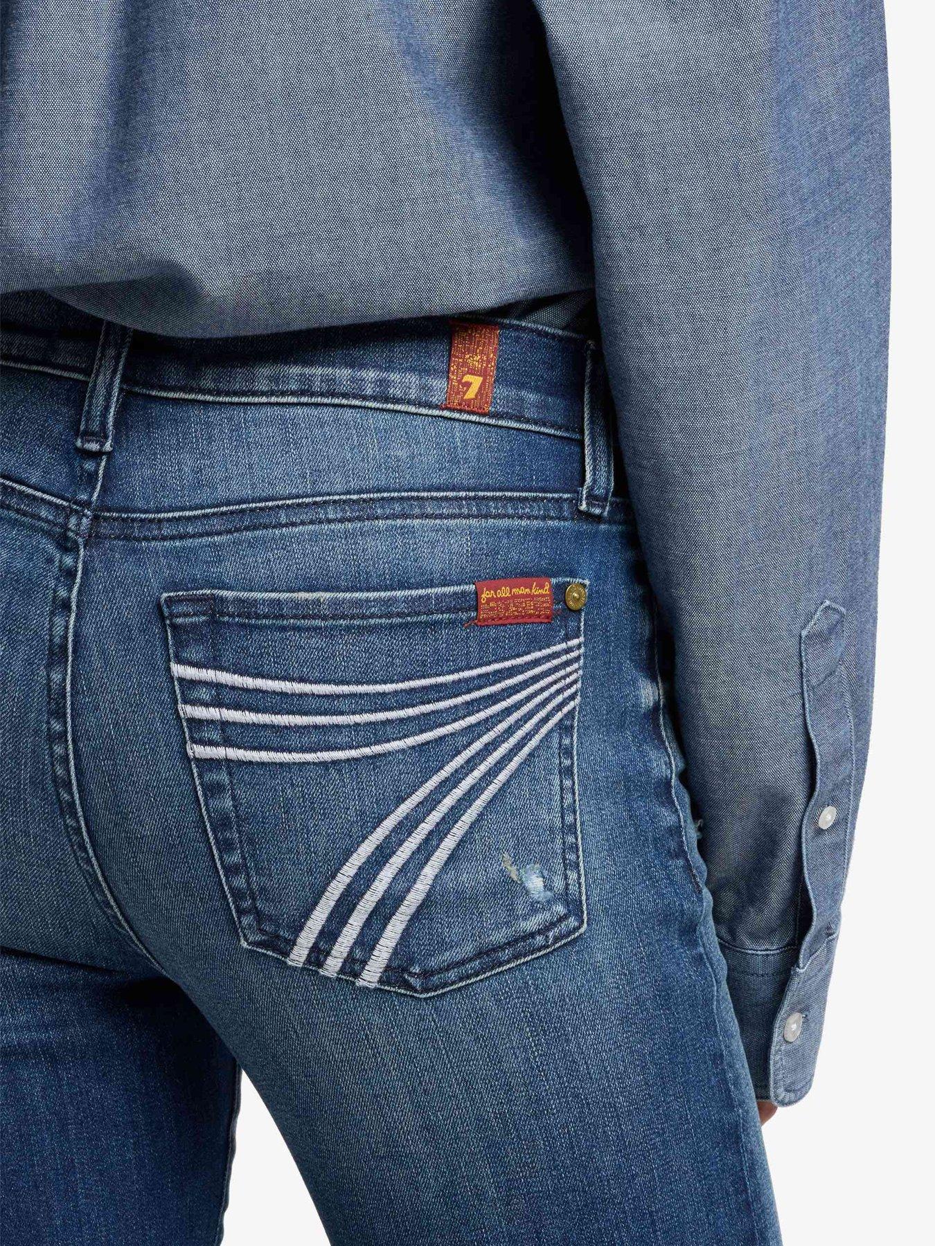Image 5 of 6 of 7 FOR ALL MANKIND Dojo Flare Jeans - Dark Wash