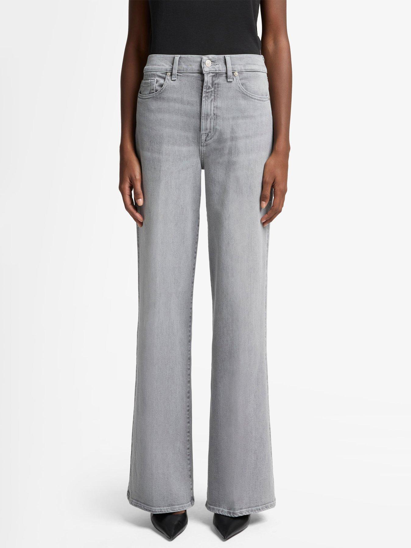 undefined Lotta Wide Leg Jeans - Grey