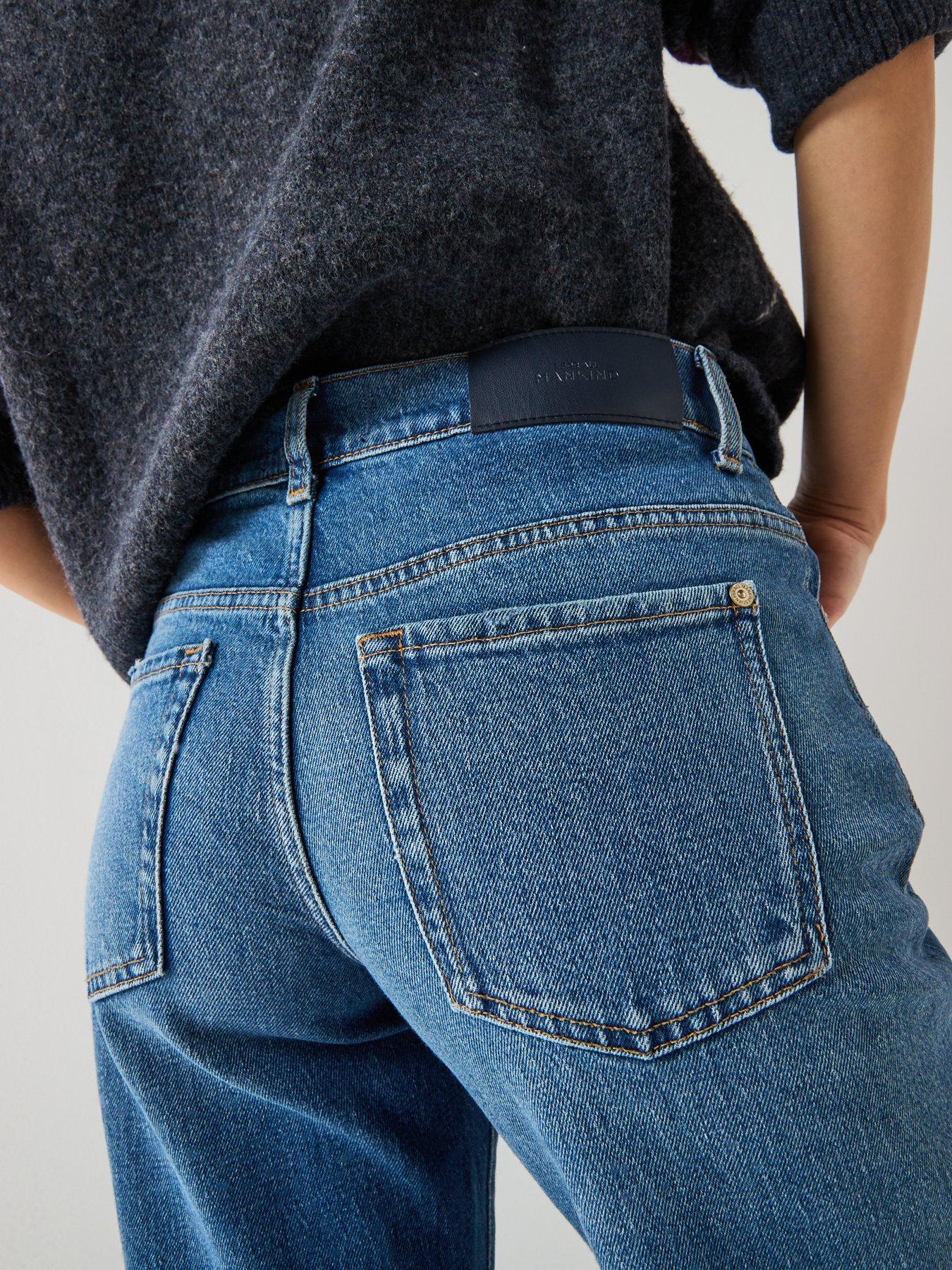 Image 5 of 6 of 7 FOR ALL MANKIND Spencer Flare Jeans - Dark Wash
