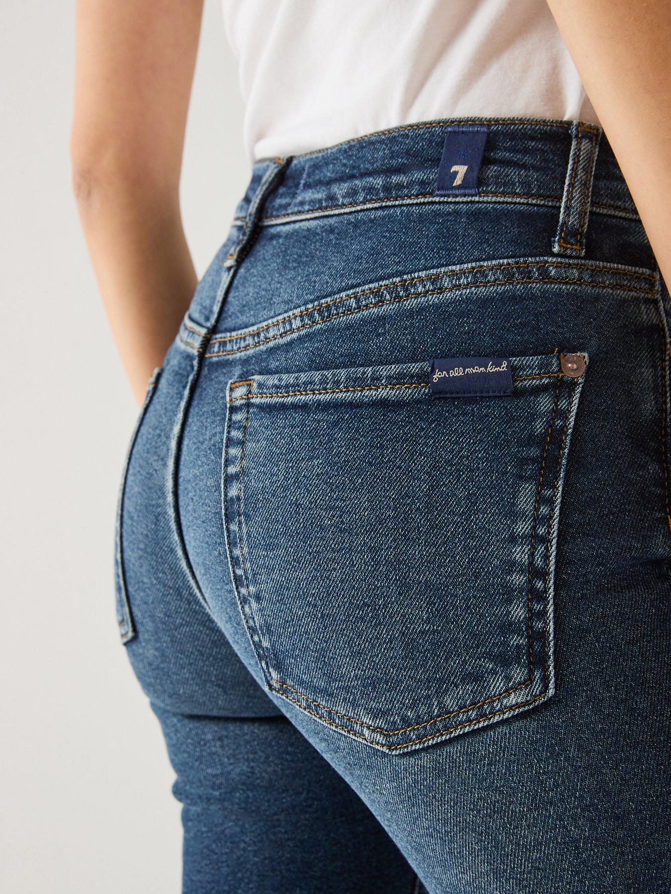 Image 6 of 6 of 7 FOR ALL MANKIND Roxanne Straight Jeans - Dark Wash