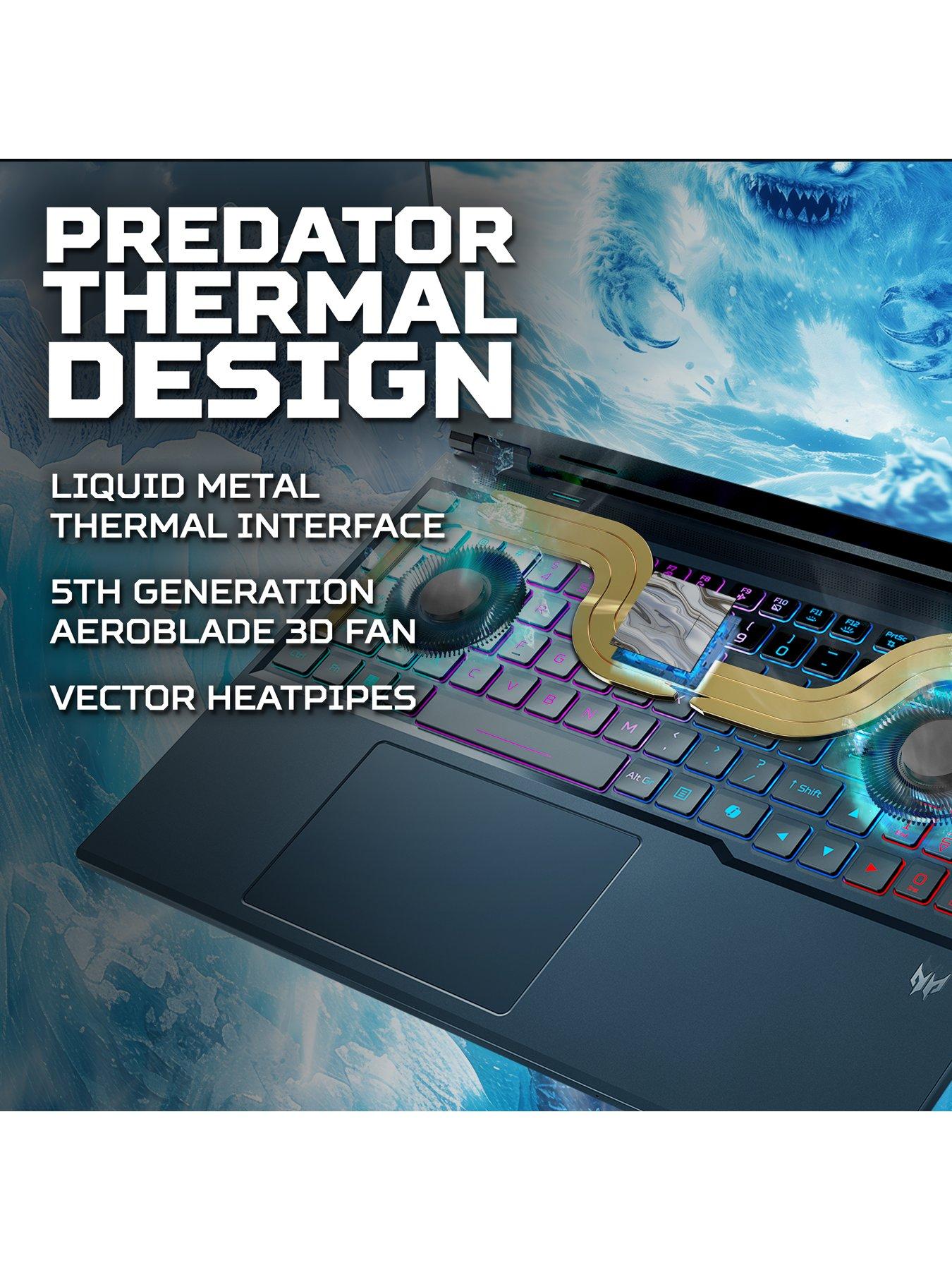 Image 5 of 8 of Acer Predator Helios Neo AI Gaming Laptop - 16in Quad HD+ 240Hz,&nbsp;RTX 5070 Ti, Intel Core Ultra 9 275HX,&nbsp;32GB RAM,&nbsp;1TB SSD