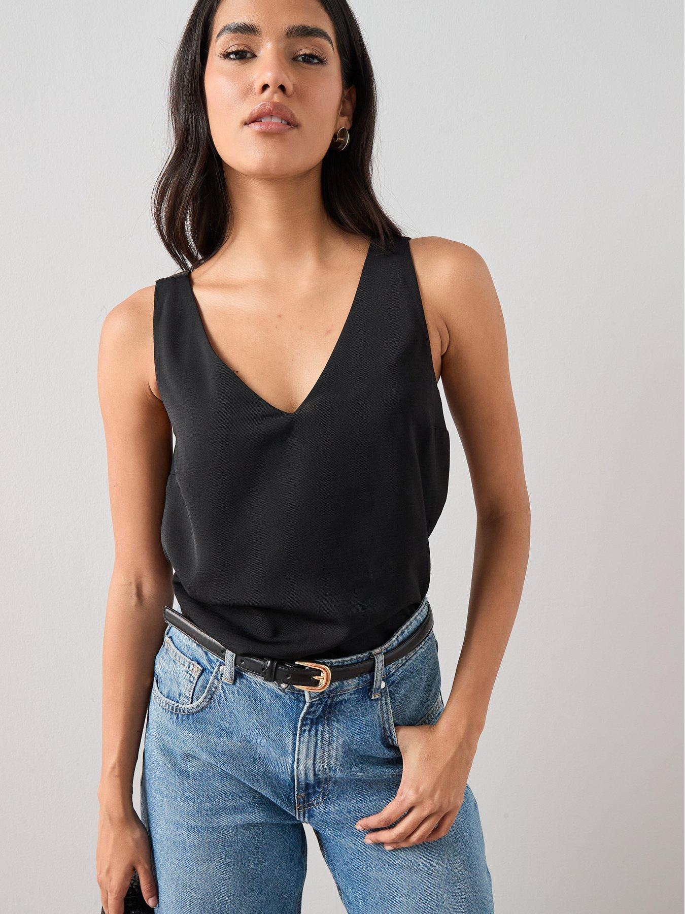 The Very Collection Cami Top - Black