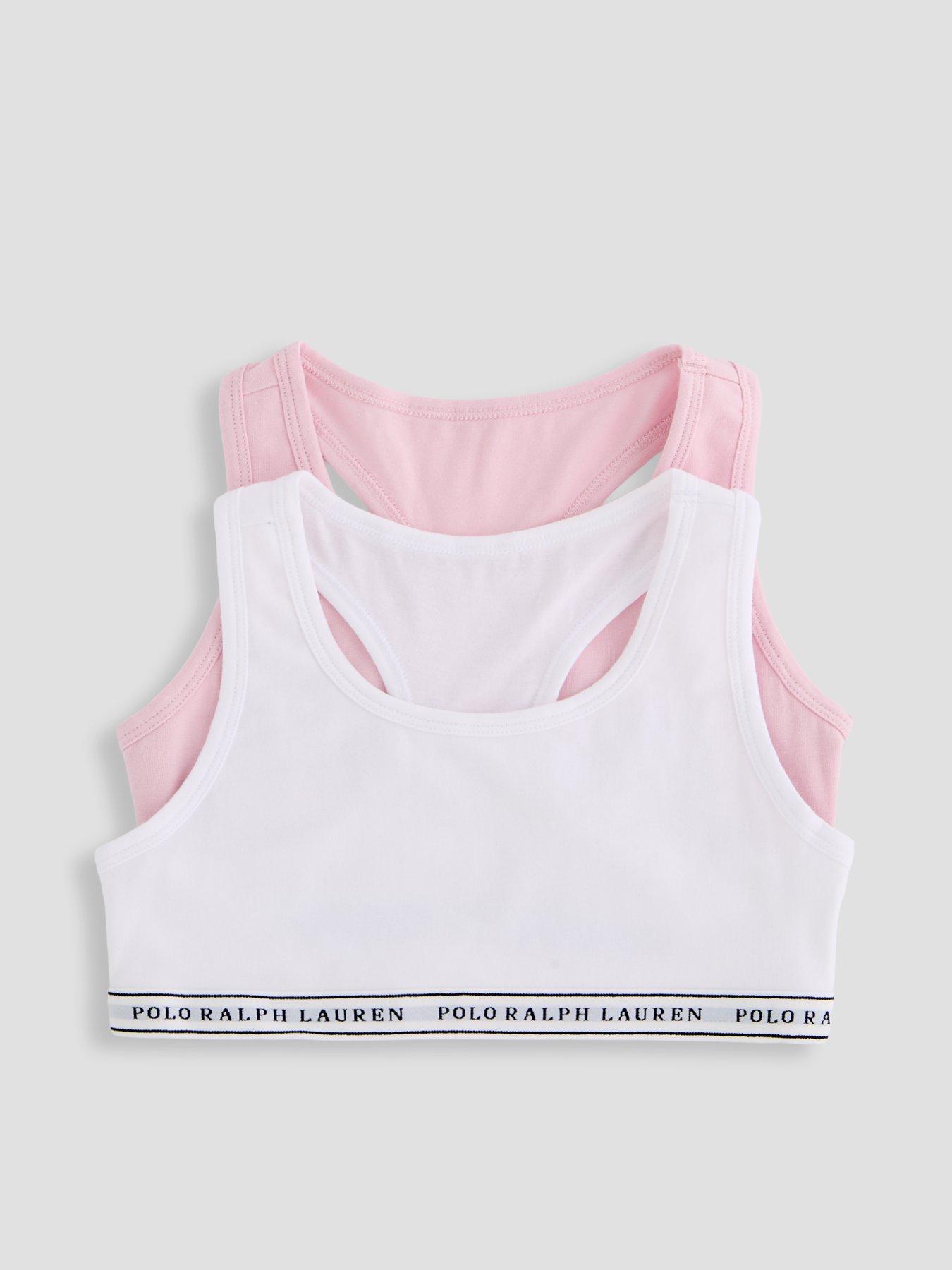 Polo Ralph Lauren: Girls 2 Pack Bralette Set - White